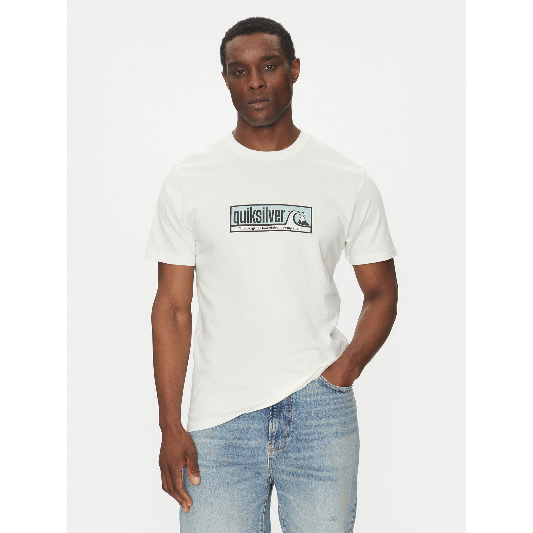 Quiksilver T-shirt EQYZT08040 Bianco Regular Fit