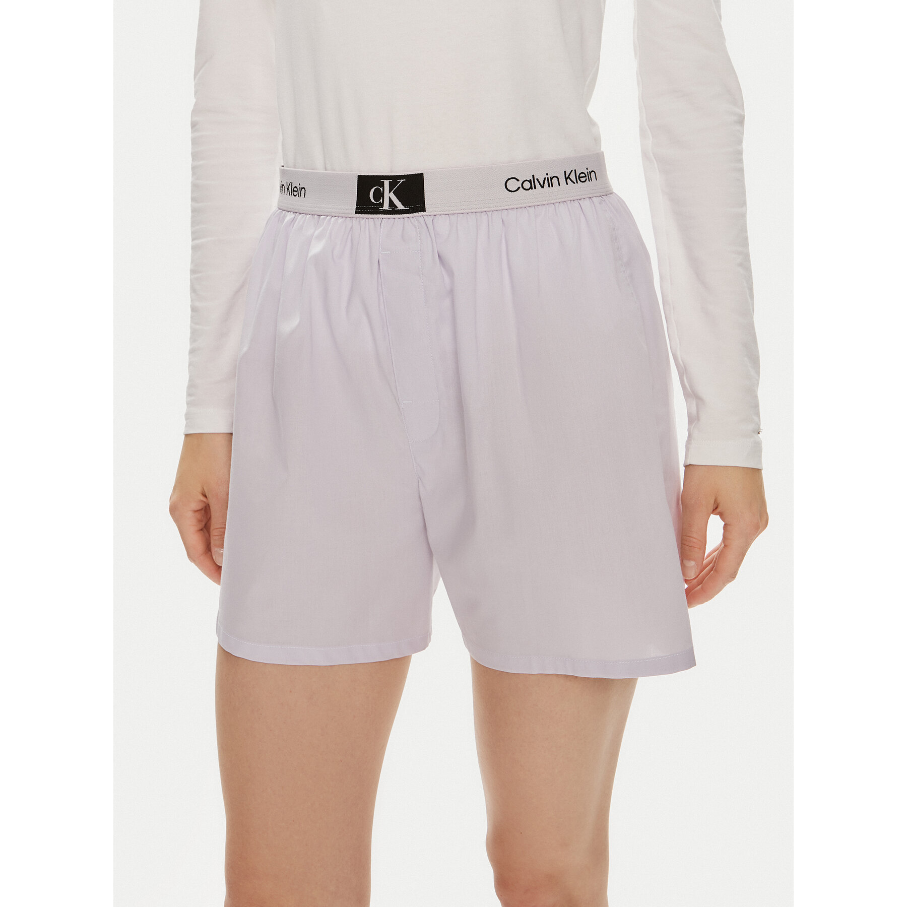 Calvin Klein Underwear Stoffshorts 000QS6972E Violett Relaxed Fit