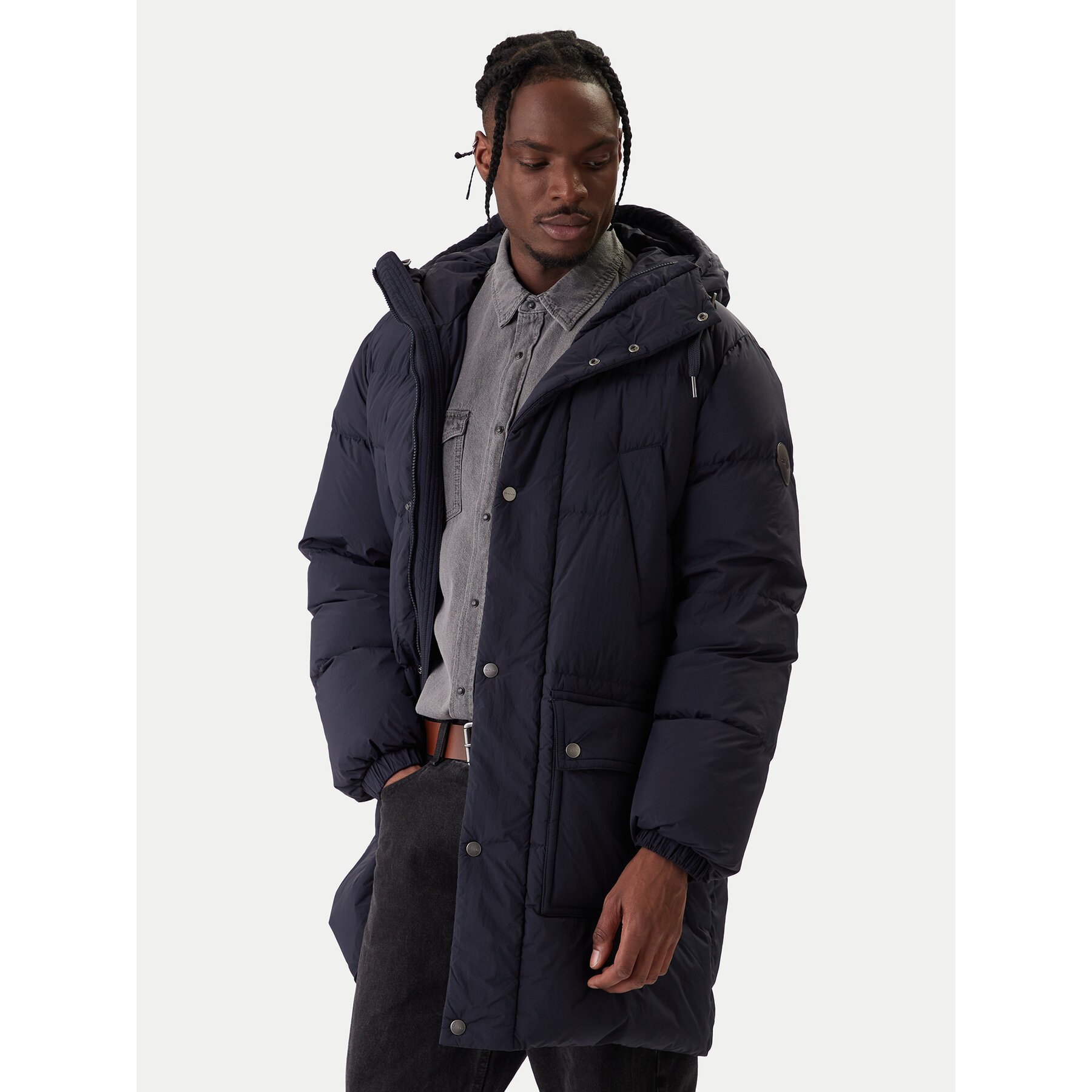Gant Daunenjacke 7006568 Dunkelblau Regular Fit