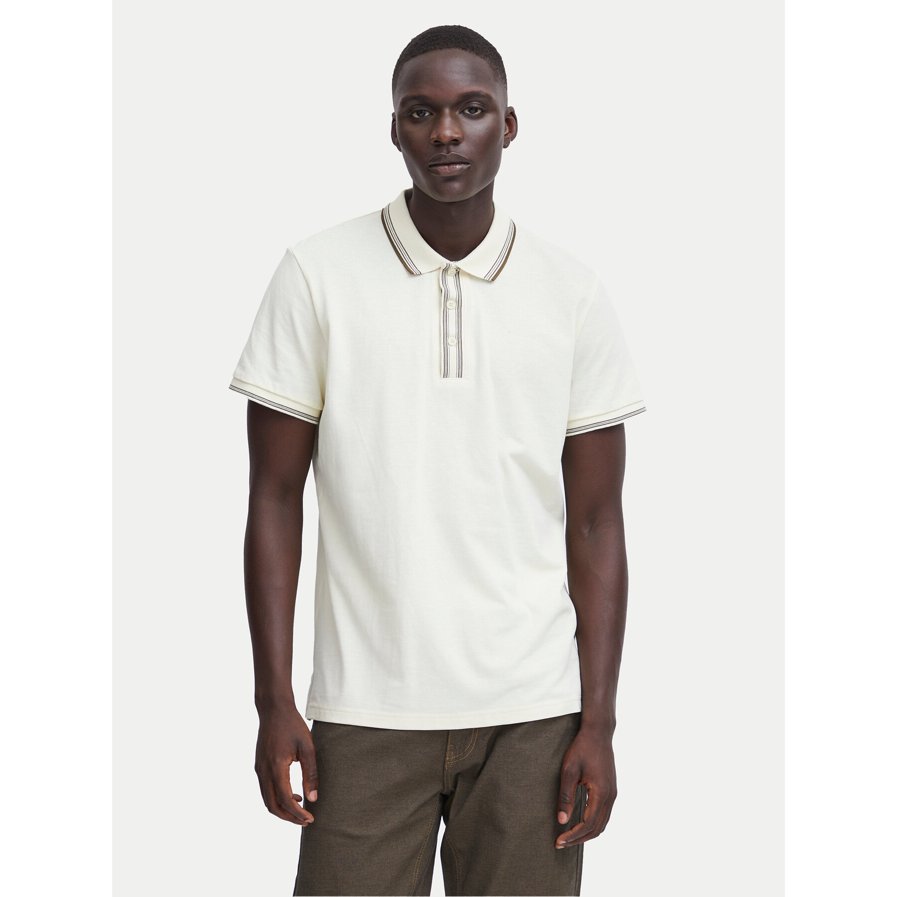 Blend Polo 20716474 Εκρού Regular Fit