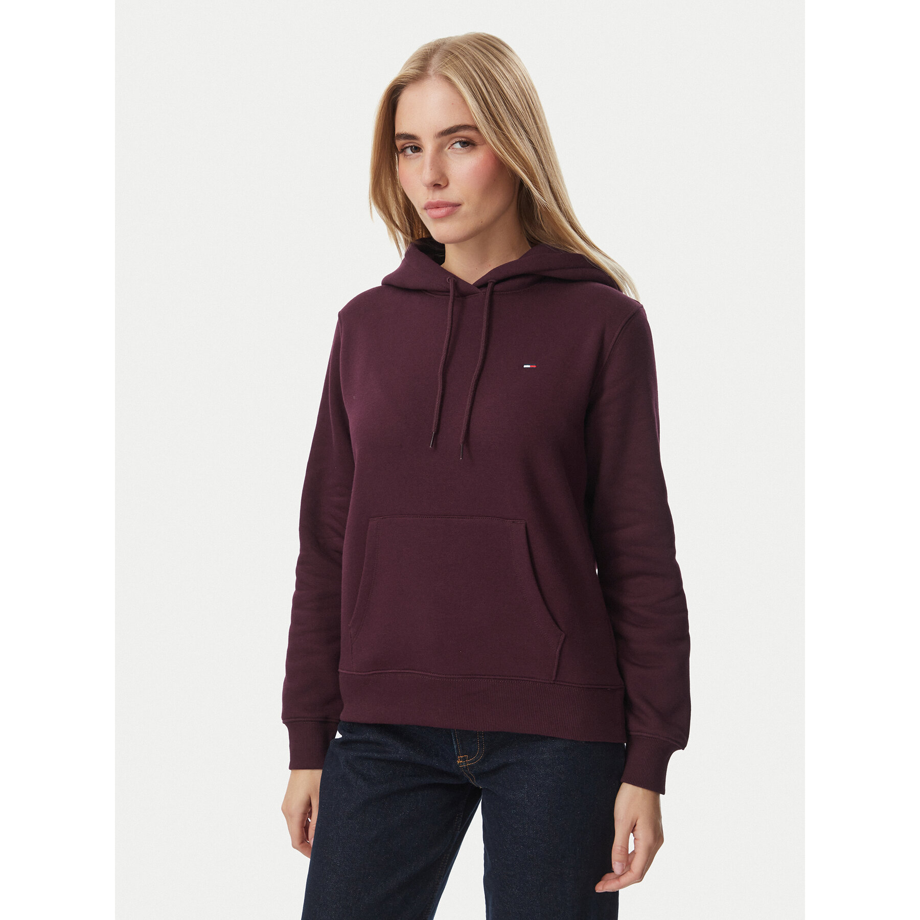 Tommy Jeans Sweatshirt DW0DW19958 Dunkelrot Regular Fit