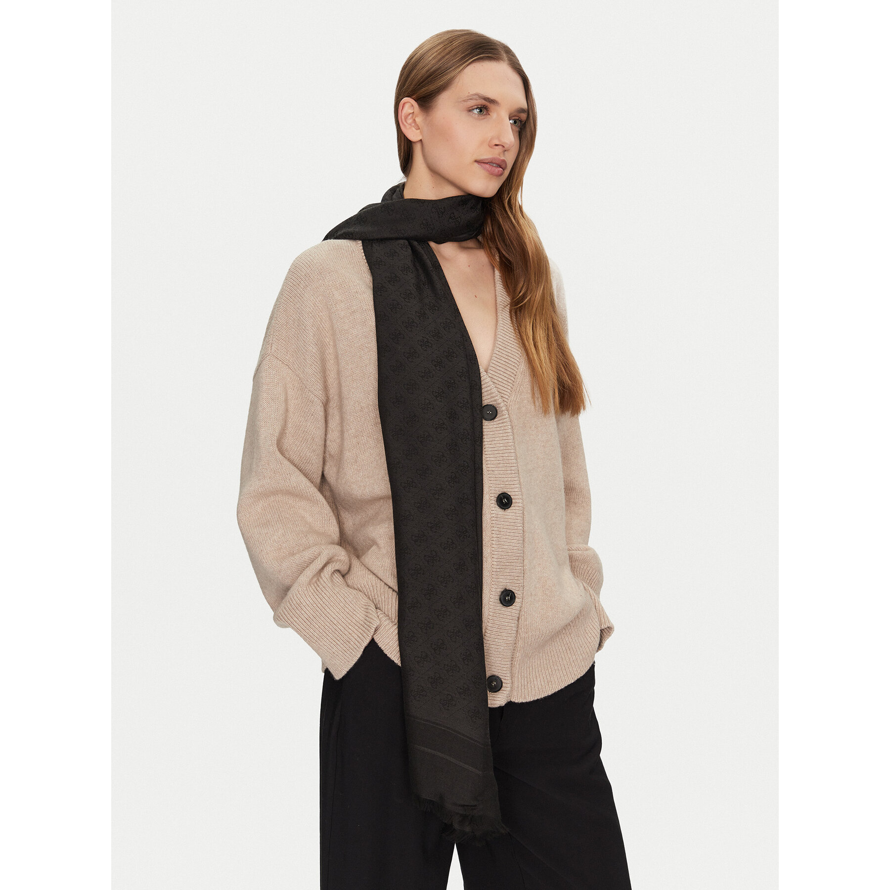 Šál Guess AW5278 MOD03 Čierna