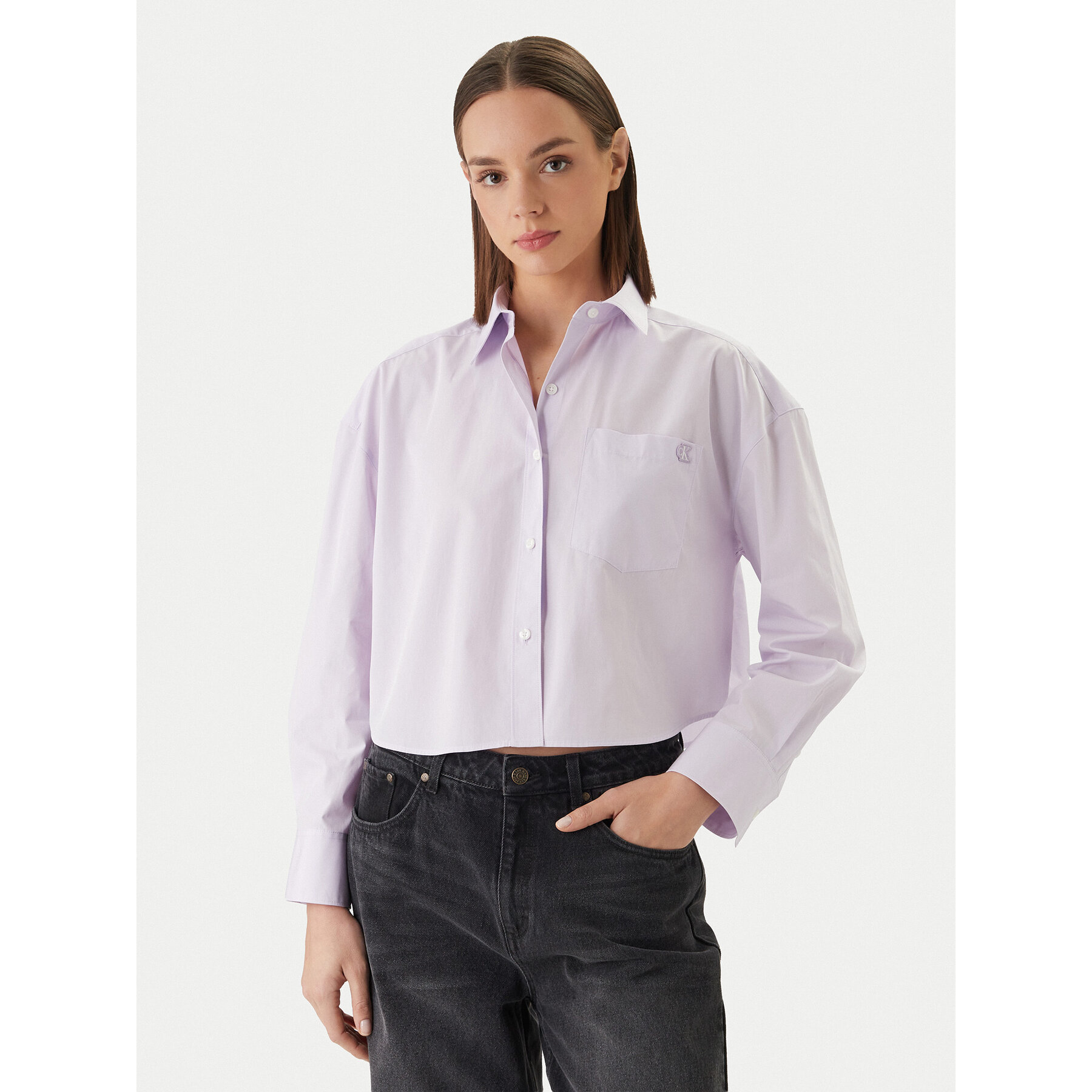 Calvin Klein Jeans Hemd LV047F104G Rosa Relaxed Fit