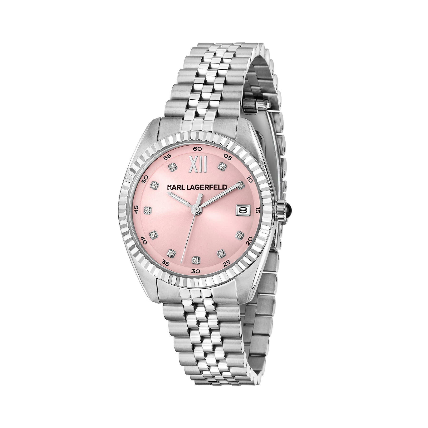 Hodinky KARL LAGERFELD R0553108508 Strieborná