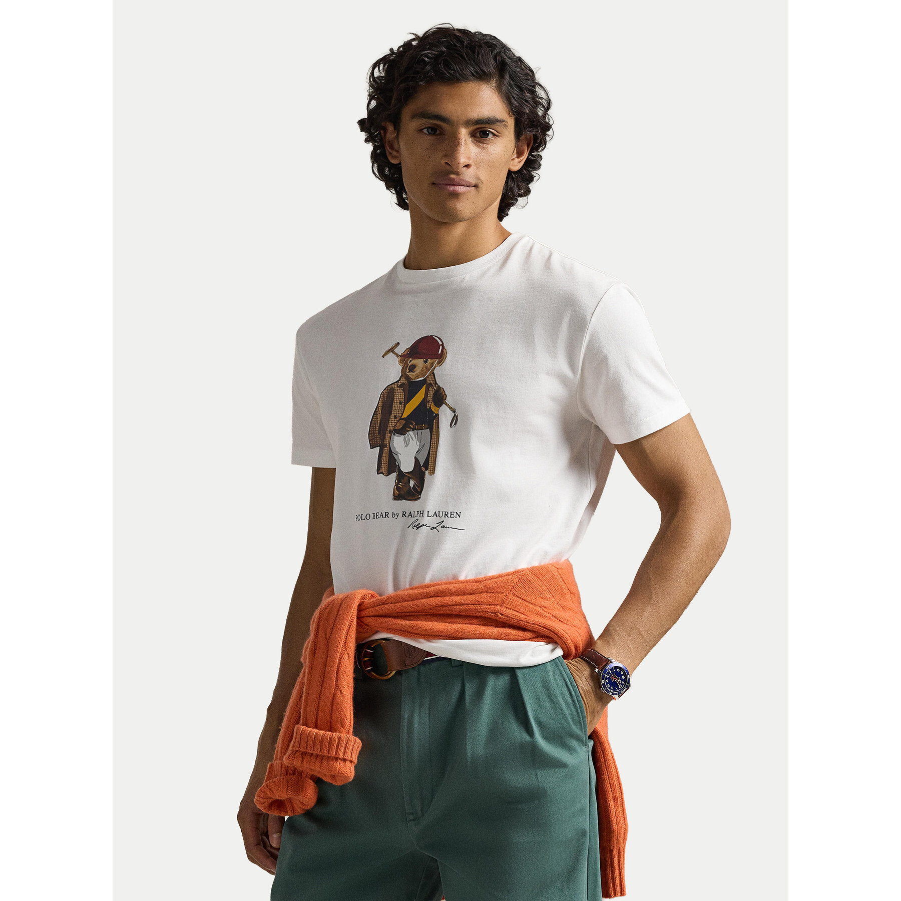 Polo Ralph Lauren T-Shirt 710B16611001 Weiß Slim Fit