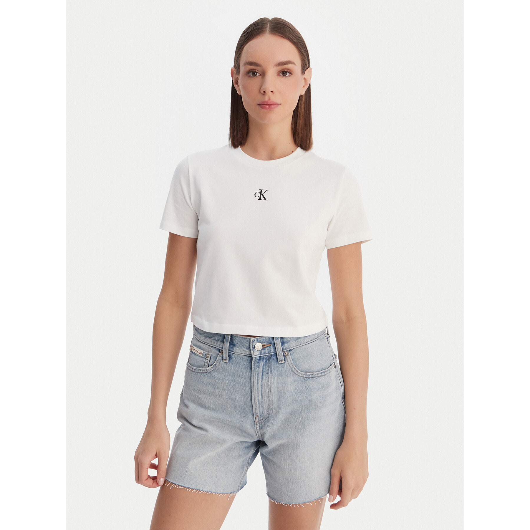 Calvin Klein Jeans T-Shirt LV047AB213 Weiß Regular Fit