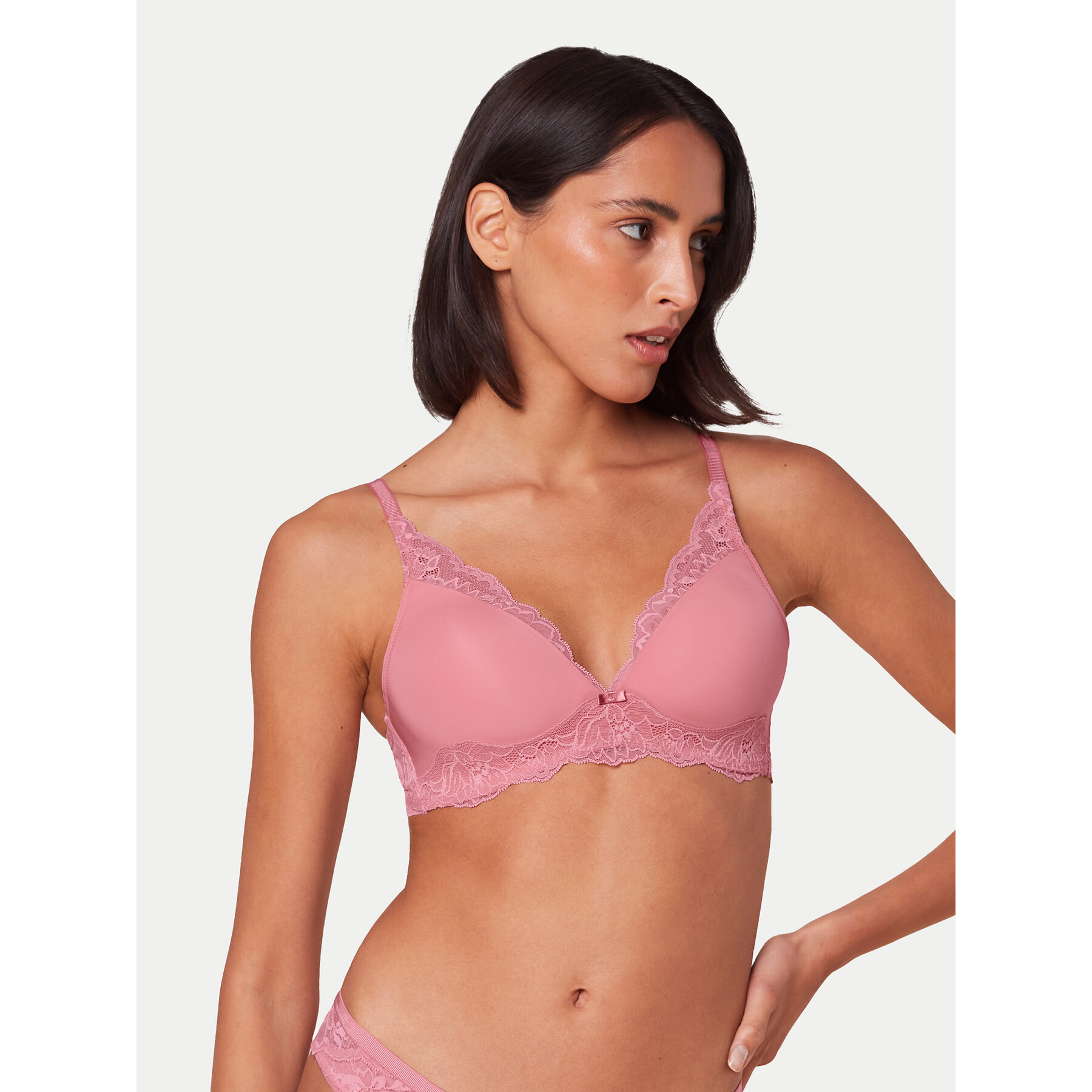 Triumph Varrásmentes melltartó Amourette Charm T10214457 Rózsaszín