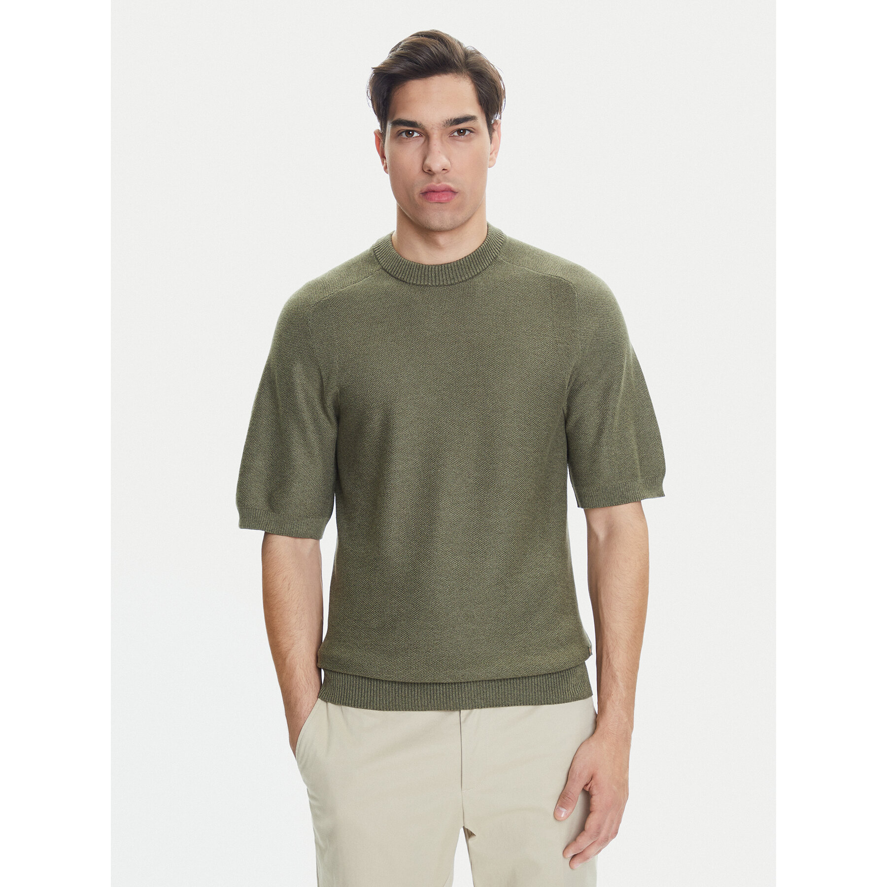 BOSS T-shirt Kencel 50545678 Zelena Regular Fit