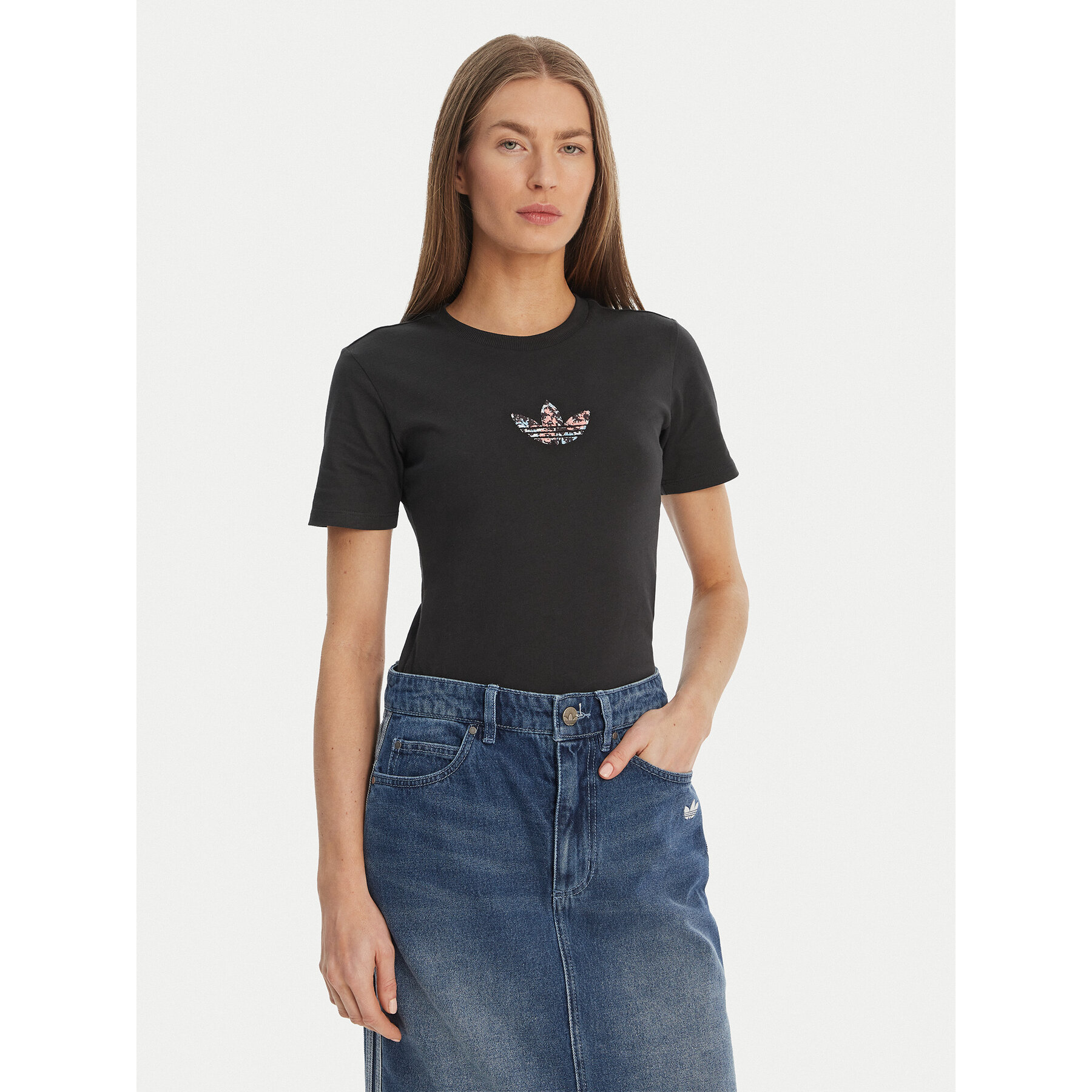 adidas Majica GN3043 Črna Standard Fit
