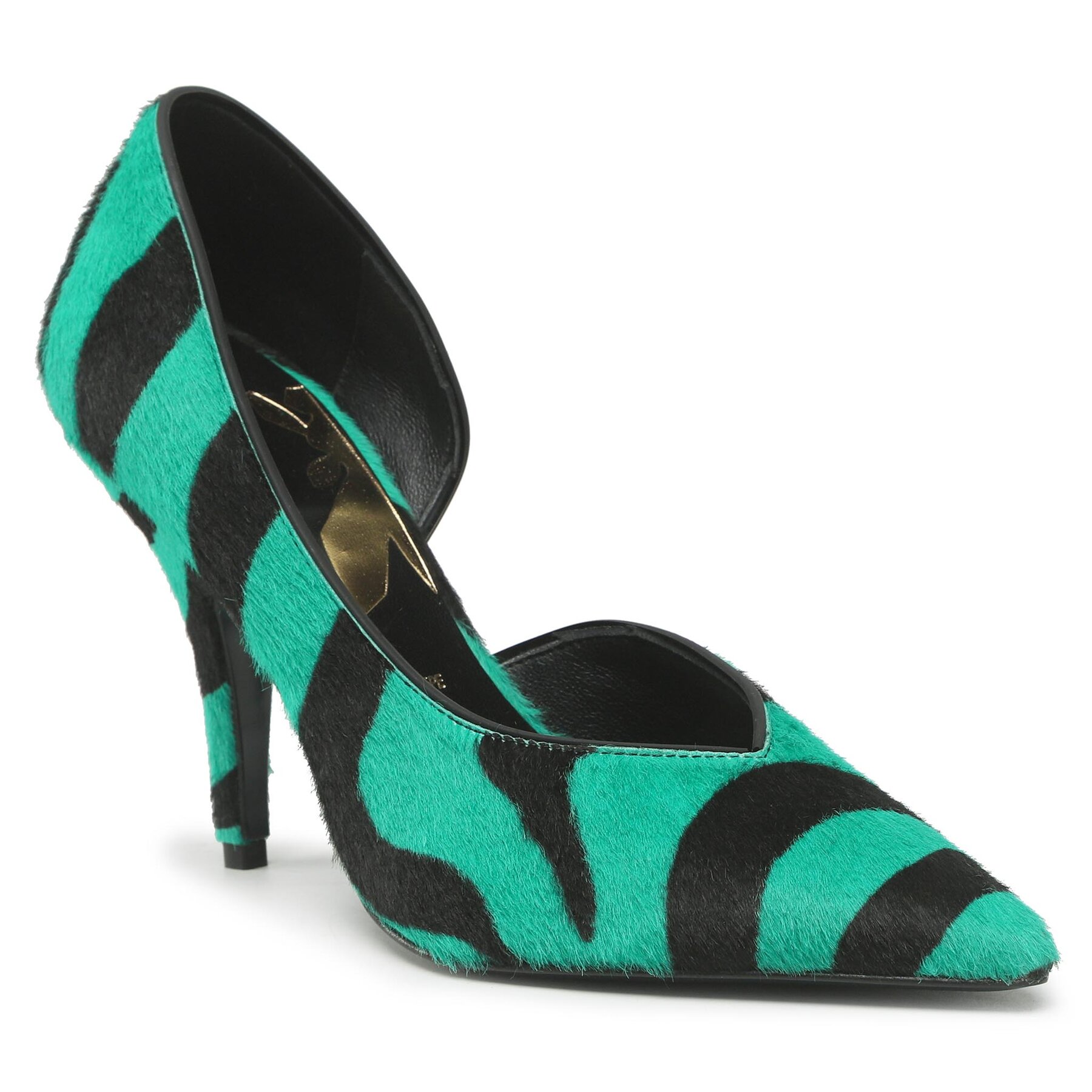 Pantofi cu toc subțire Patrizia Pepe 2Z0077/L056-F2E8 Black/Green epantofi.ro imagine noua