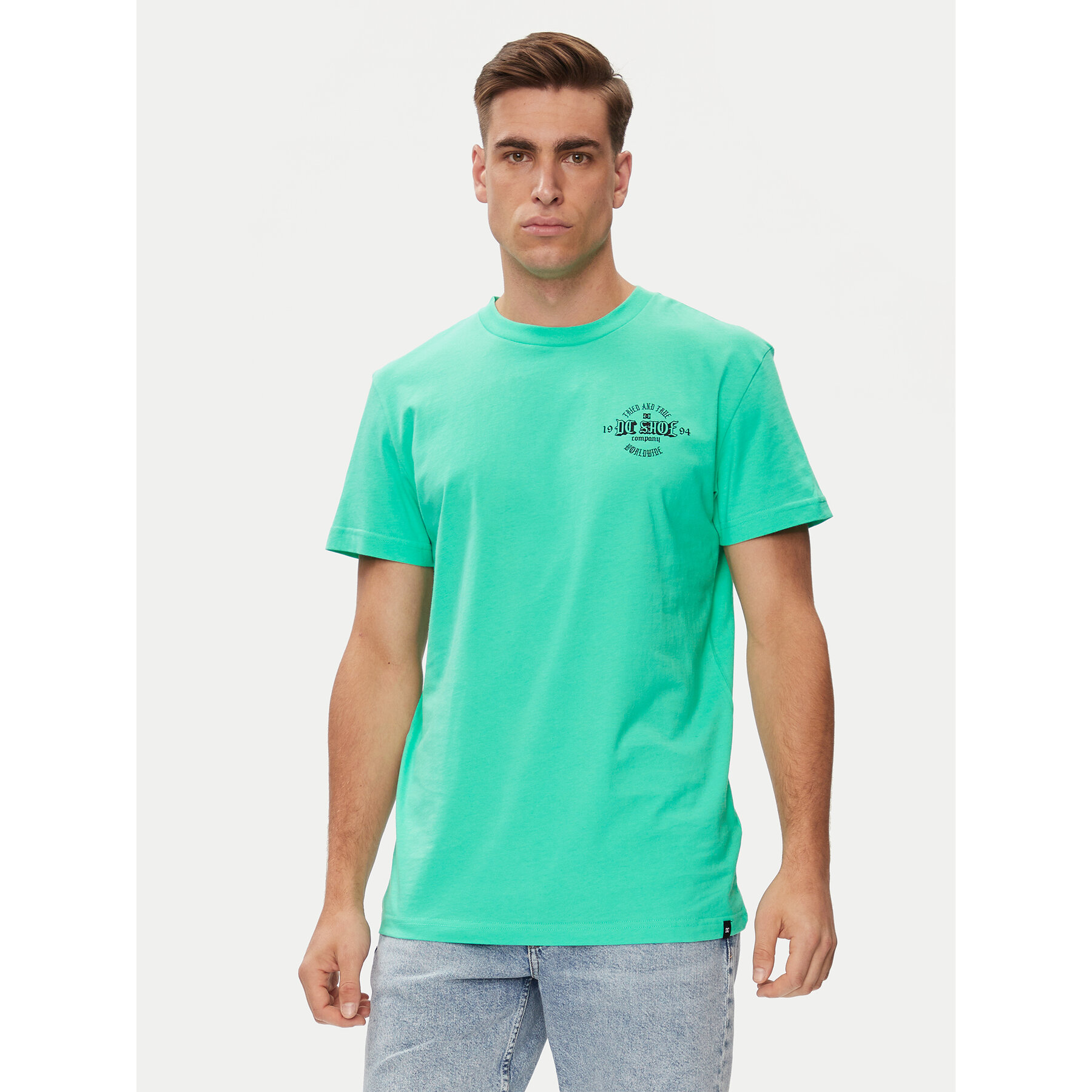 DC Shoes T-Shirt Chain Gang Tss ADYZT05348 Πράσινο Regular Fit