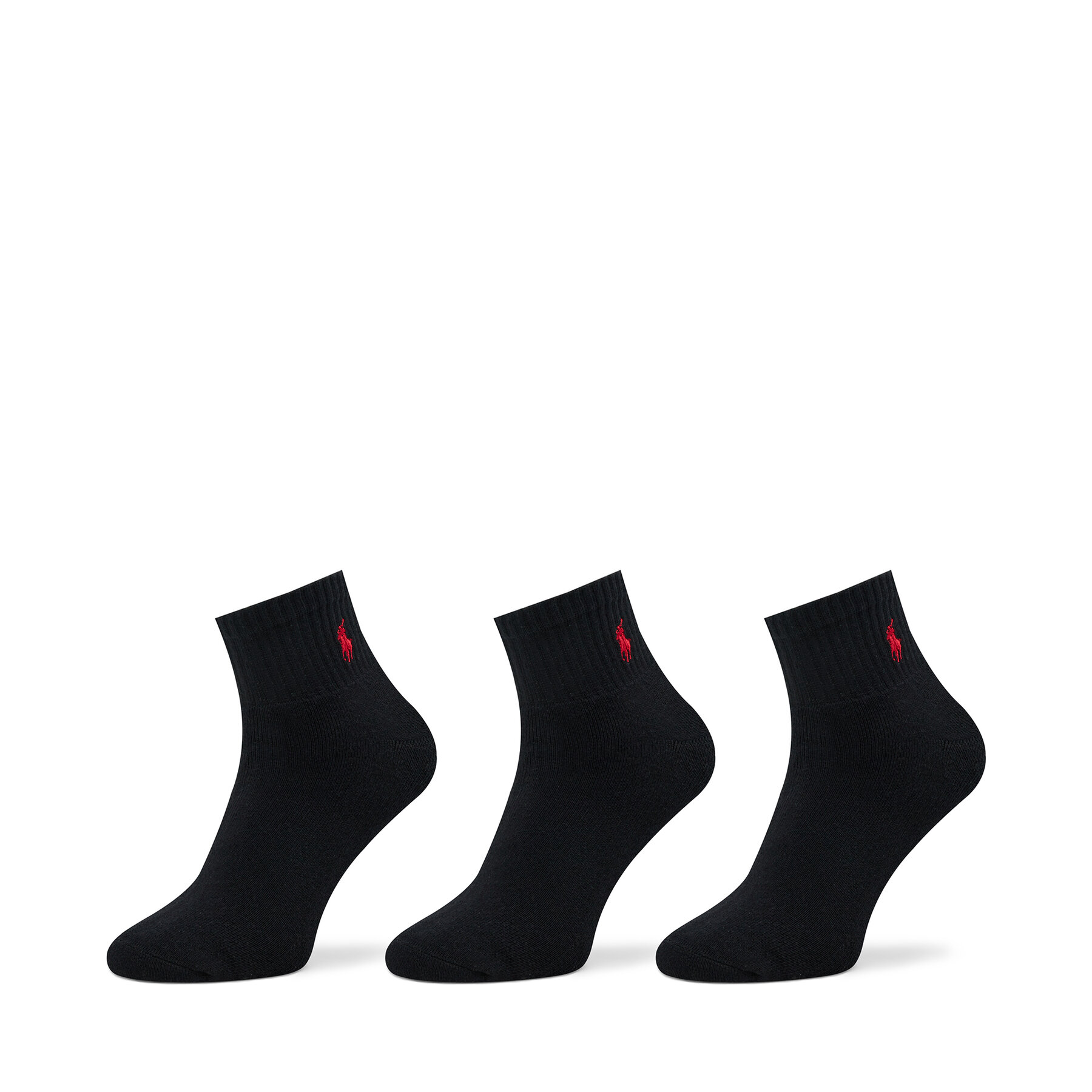 Set od 3 para muških visokih čarapa Polo Ralph Lauren 449655220001 Black