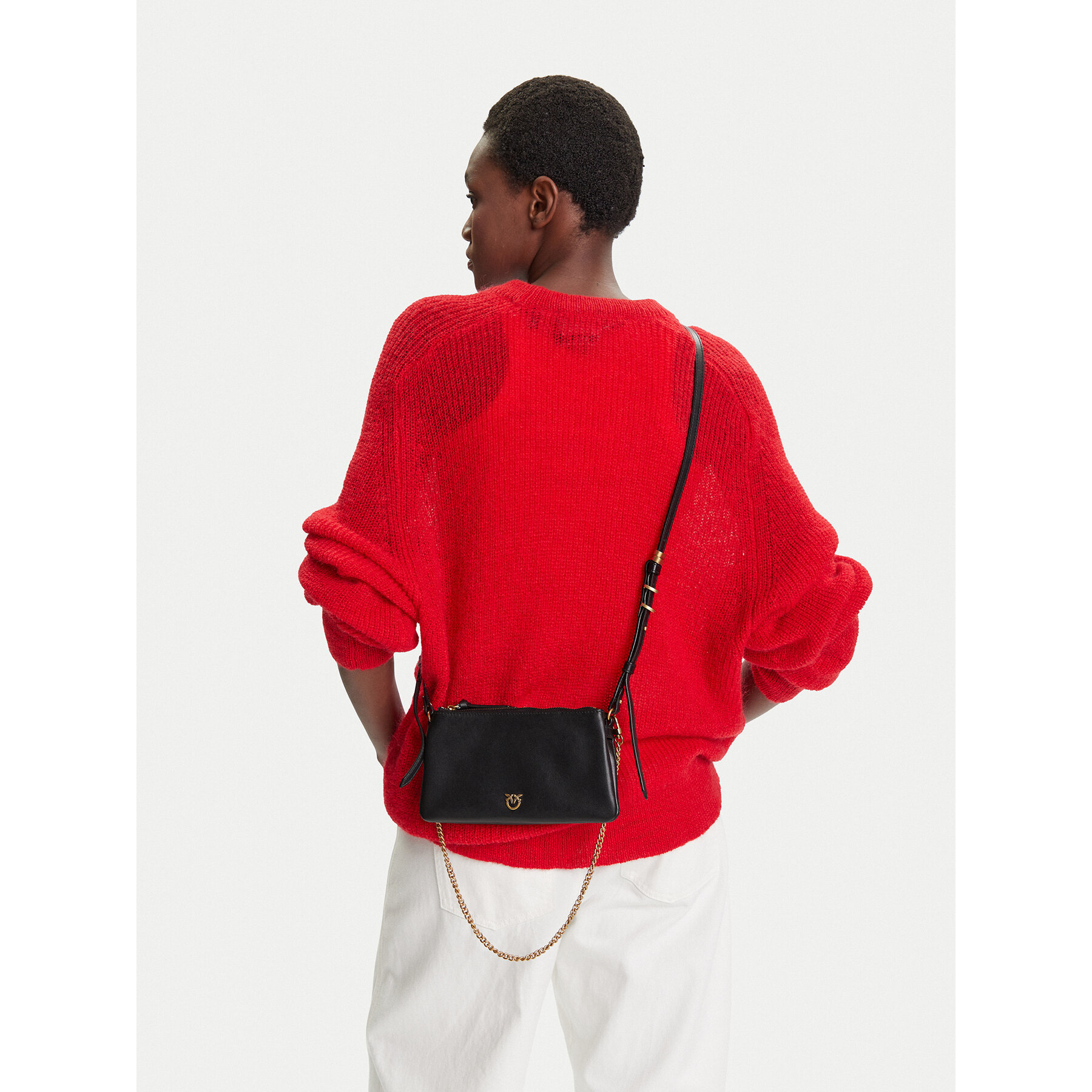 Дамска чанта PINKO Double Mini Al 25-26 PLTT 105359 A0QO Черен