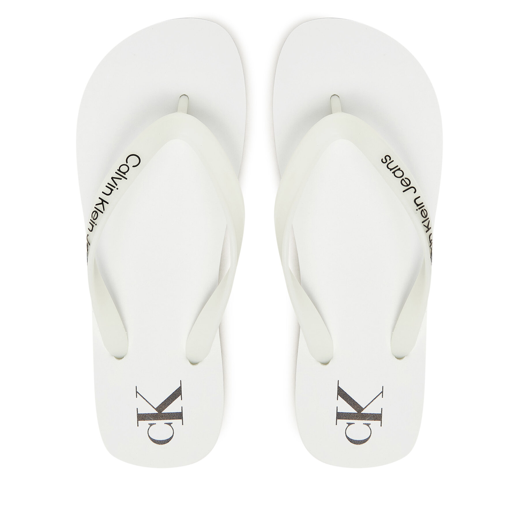 Damskie Japonki Calvin Klein Jeans, Rozmiar 35 Biały Beach Sandal Transparent Tpu YW0YW01829