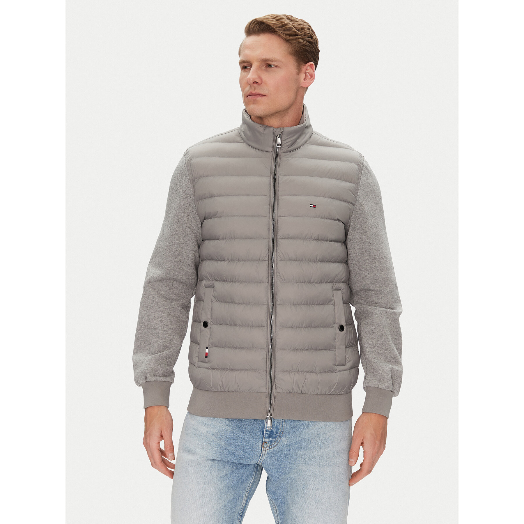 Tommy Hilfiger Übergangsjacke MW0MW37461 Grau Regular Fit
