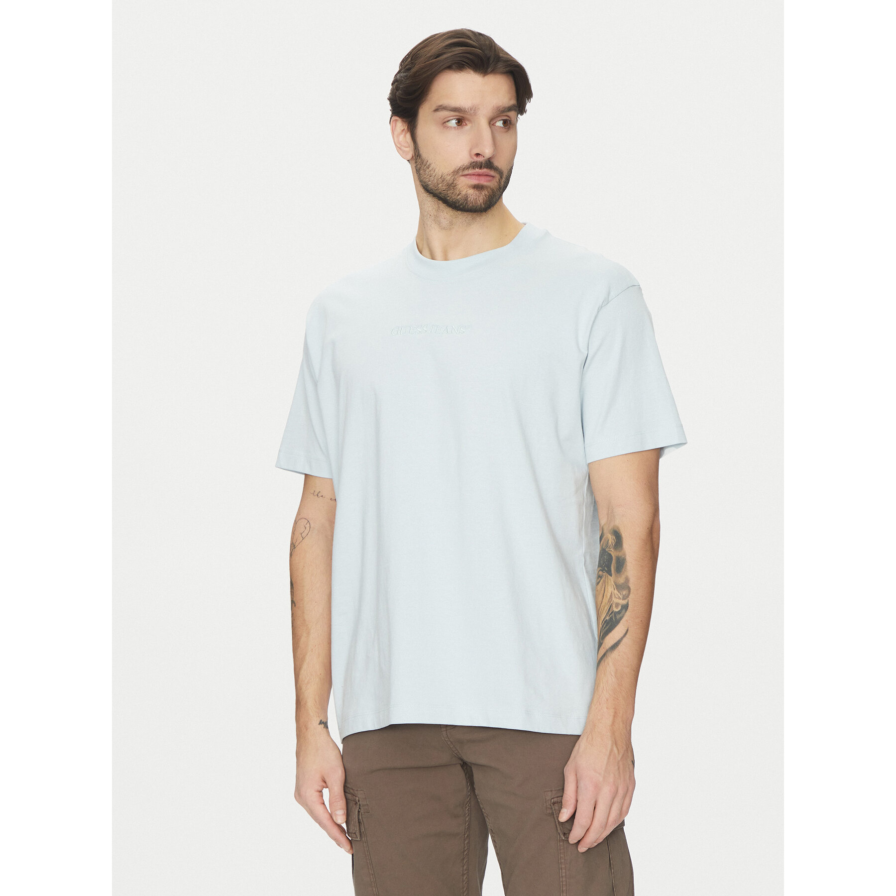 Guess Jeans T-shirt M4YI44 K8FQ4 Blu Oversize