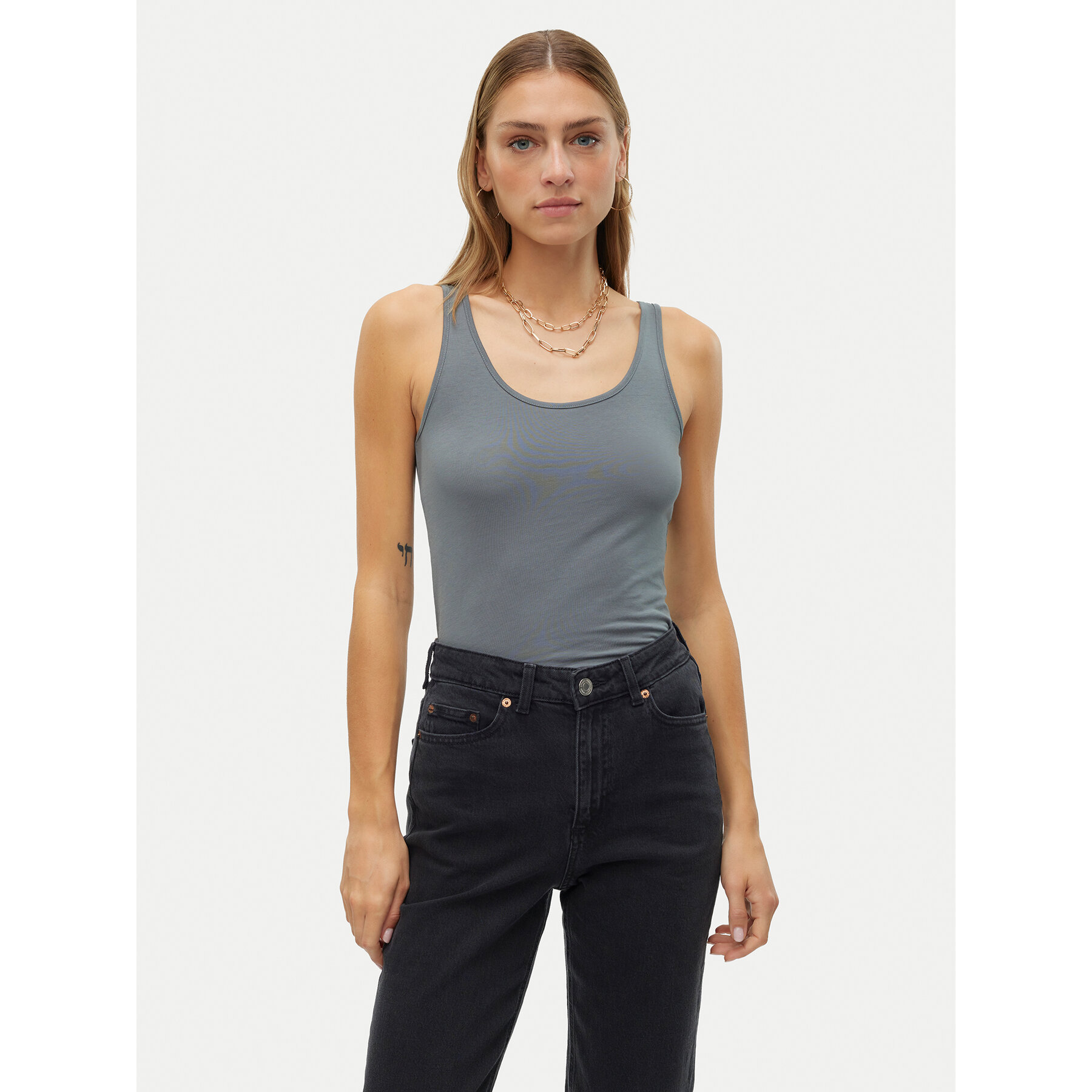 Vero Moda Felső Maxi 10185110 Szürke Regular Fit