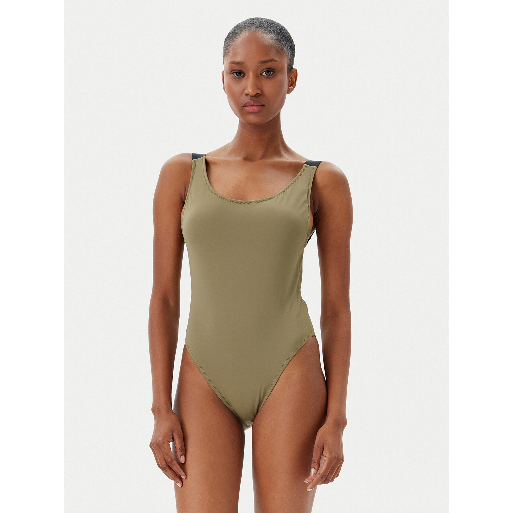 Calvin Klein Swimwear Badeanzug KW0KW02859 Grün