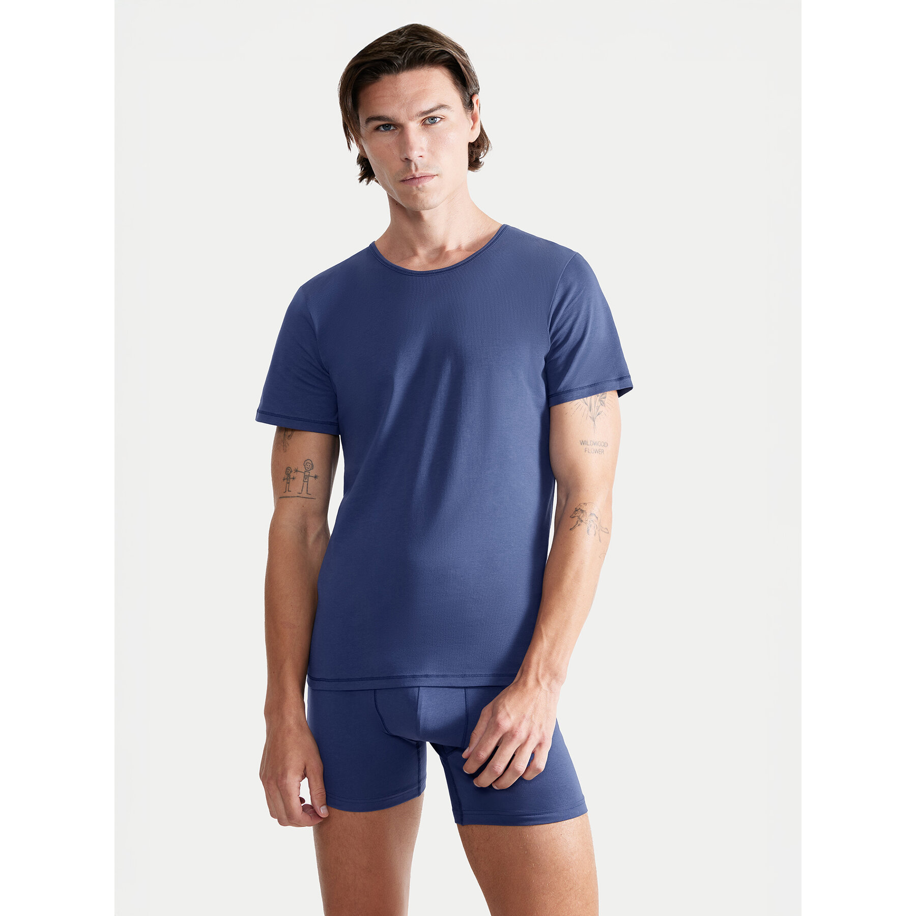 Sloggi Canottiera 10222373 Blu Slim Fit