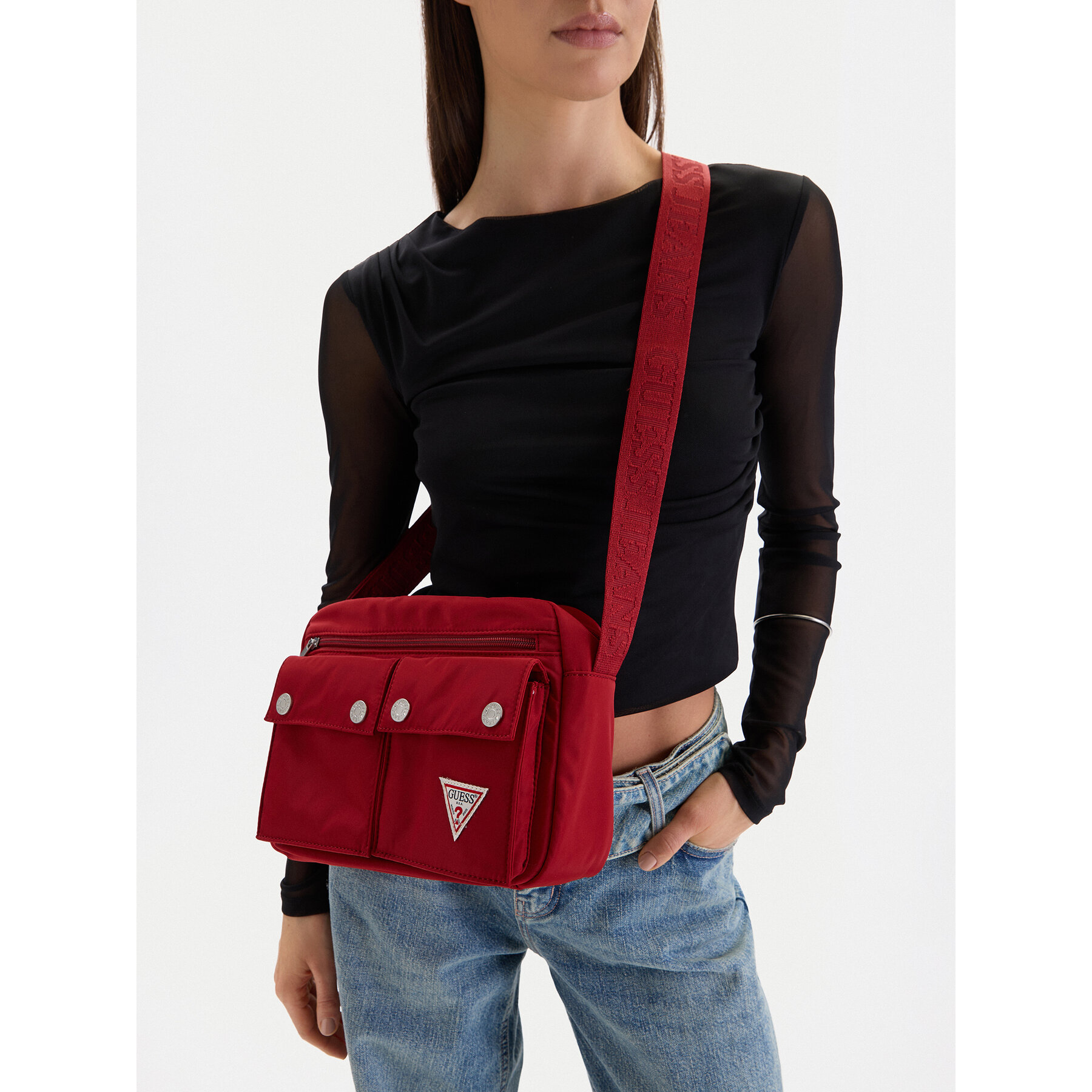 Kabelka Guess Jeans CWBEO-GUESS-XC-002-09 Červená