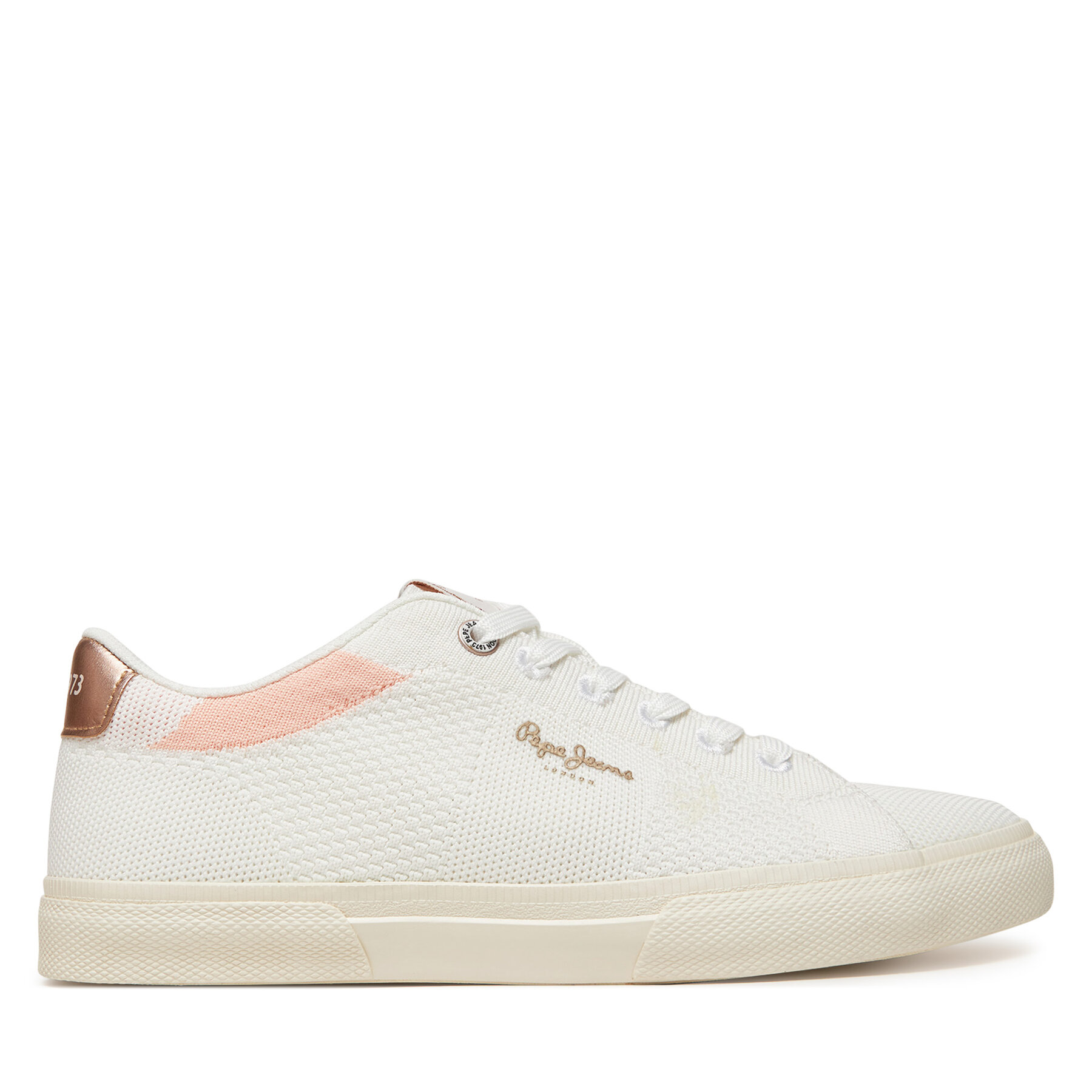 Sneakersy Pepe Jeans Kenton Knit PLS31601 Biela