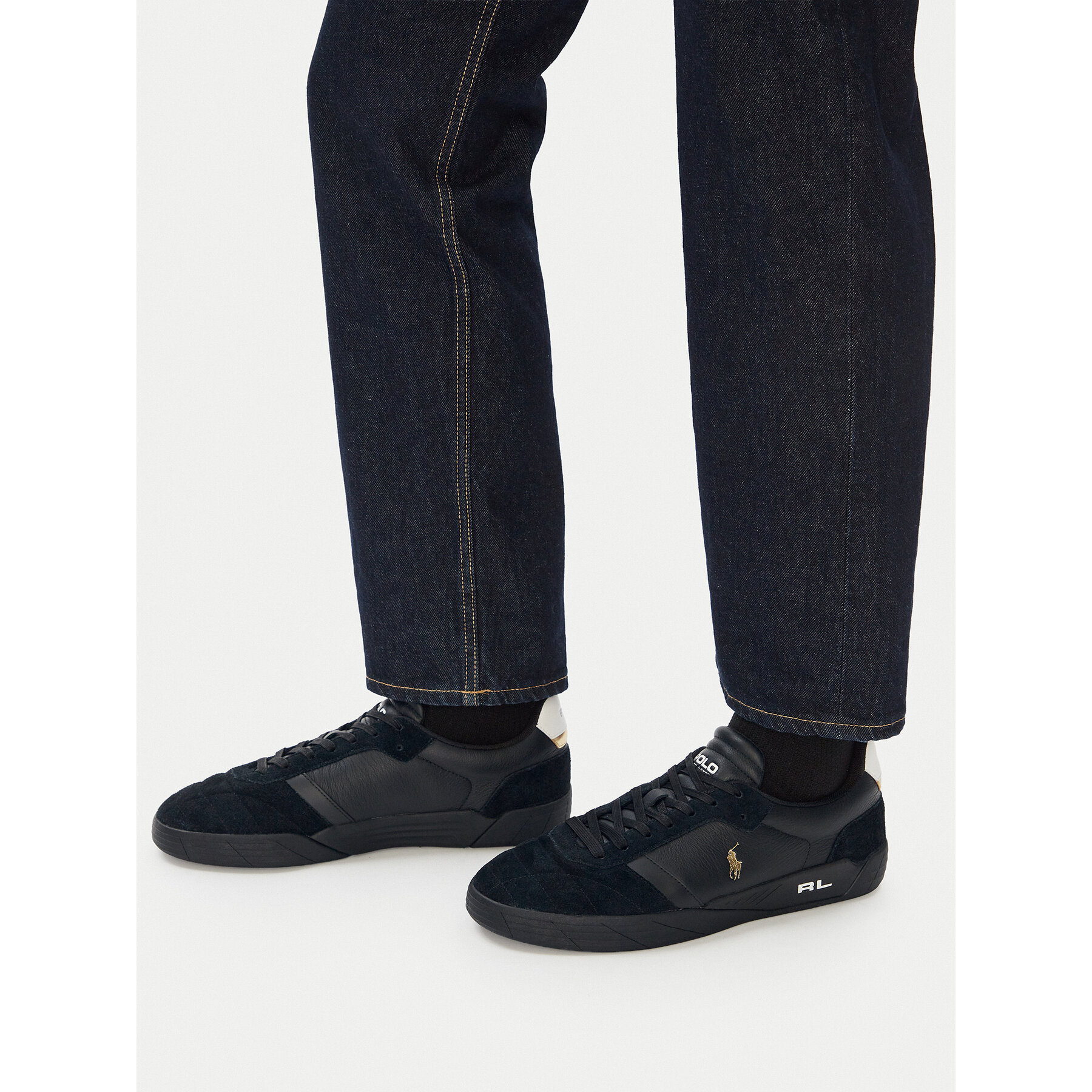 Sneakersy Polo Ralph Lauren 809P07526001 Čierna