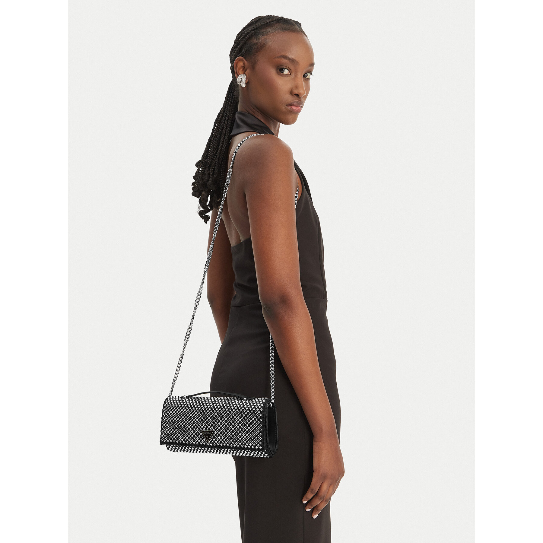 Geantă Guess Tasmin Mini HWRY99 31710 Negru