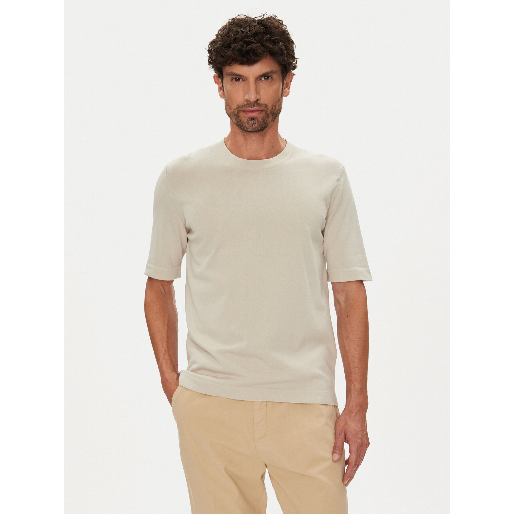 K-Way T-Shirt Combe K4126SW Μπεζ Regular Fit