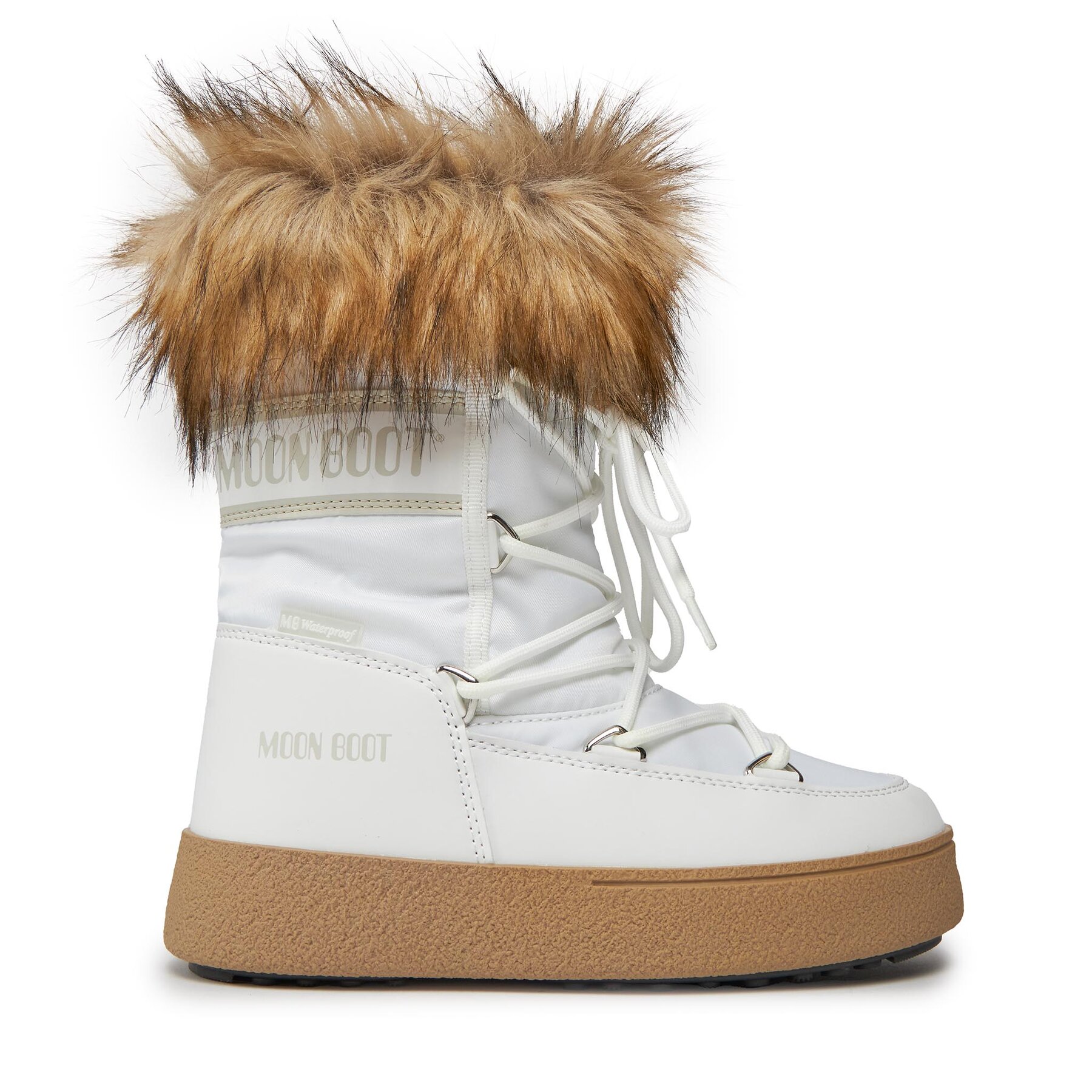 Cizme de zăpadă Moon Boot Ltrack Monaco Low Wp 24500600002 Alb