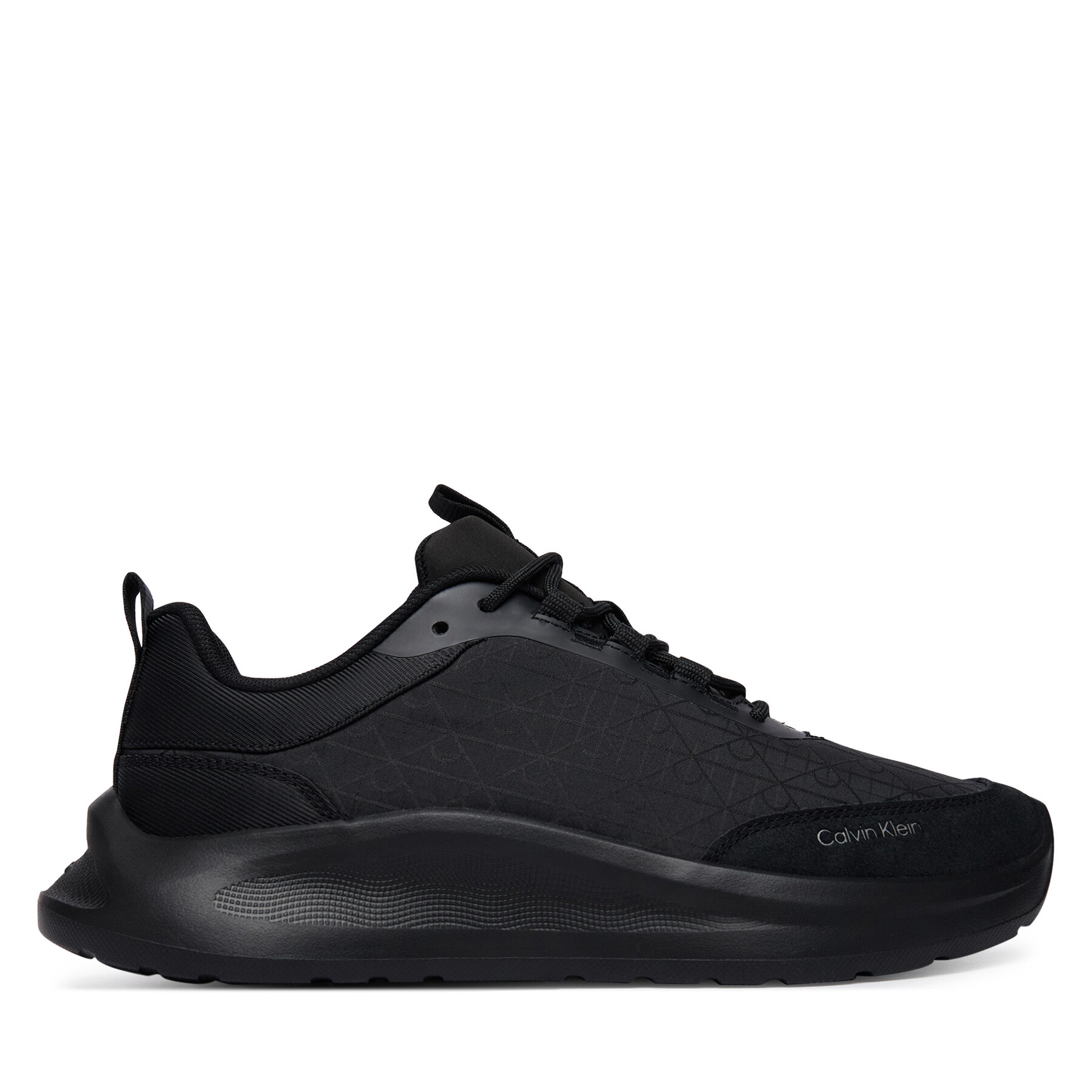 Sportcipők Calvin Klein Light Eva Runn Laceup Aop HW0HW03292 Fekete