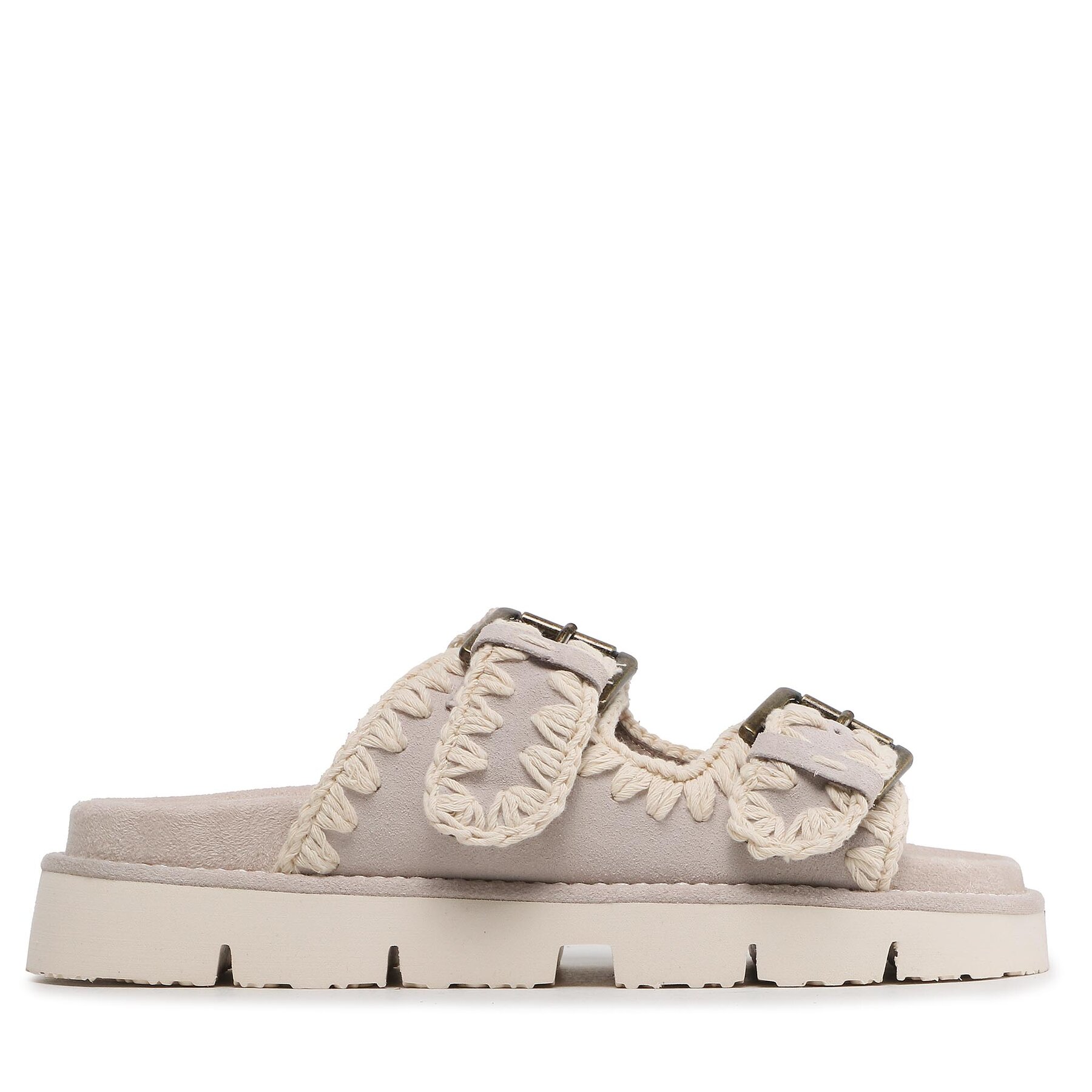 Sandále Mou New With Buckles SW461005A Krémová