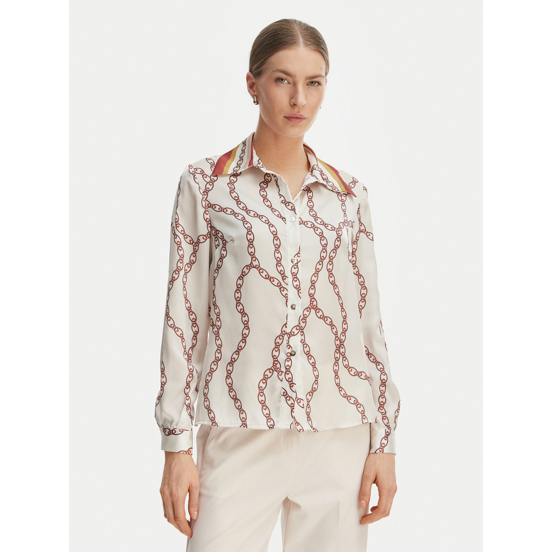 Rinascimento Hemd CFC0128009003 Écru Regular Fit