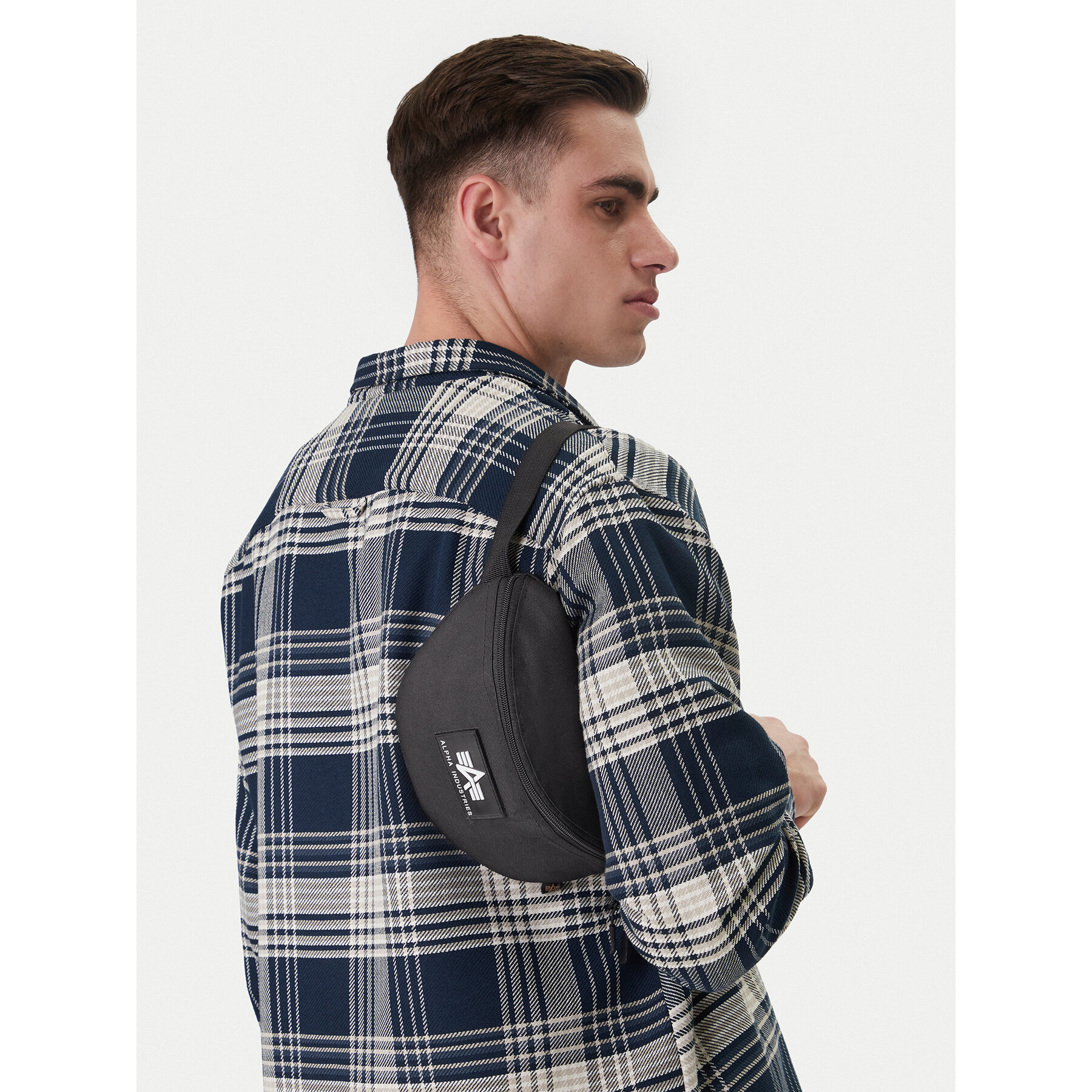 Чанта за кръст﻿ Alpha Industries Rubber Print Waistbag 198912 Черен