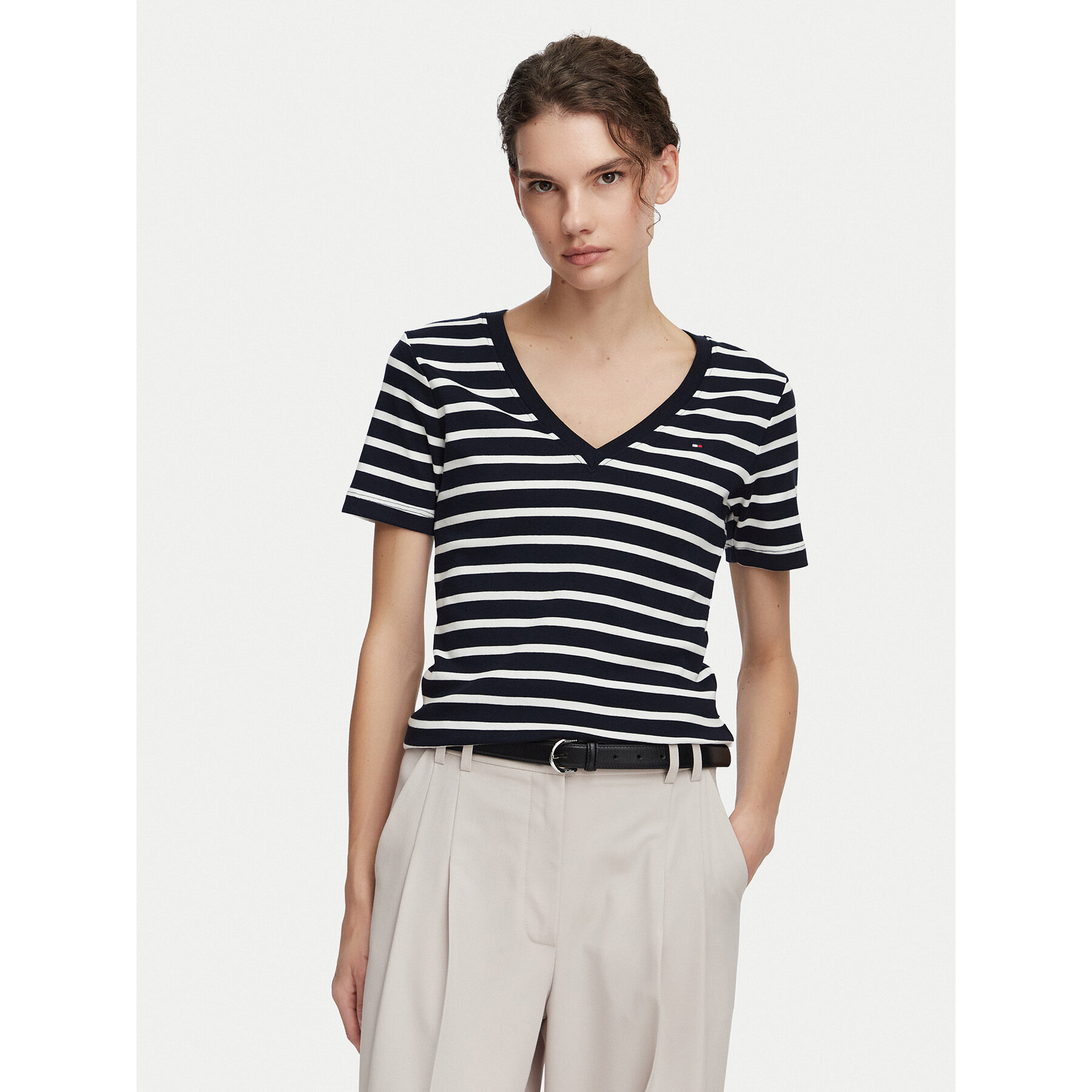 Tommy Hilfiger T-shirt New Cody WW0WW40584 Tamnoplava Slim Fit