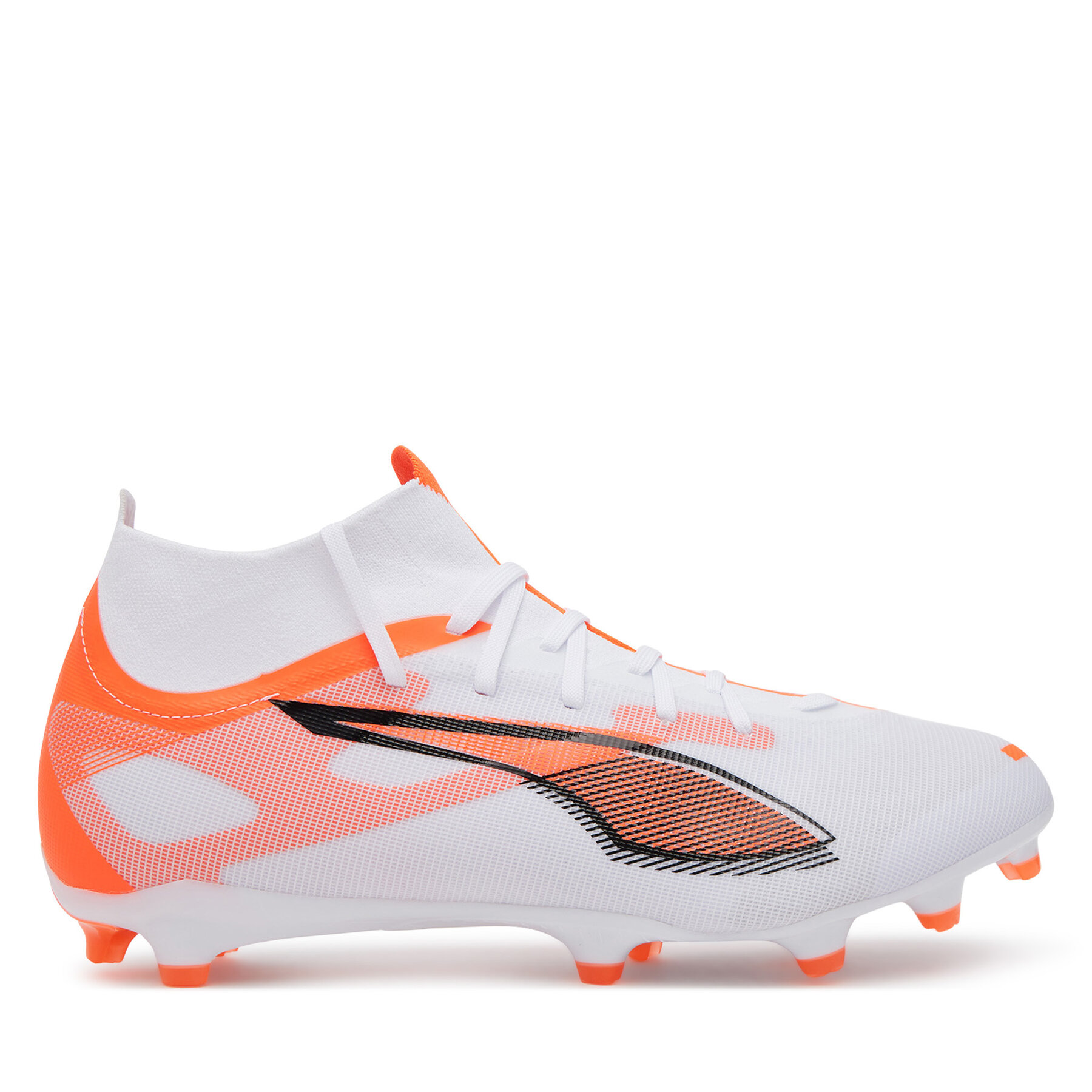 Ghete pentru fotbal Puma Ultra 5 Match+ Fg/Ag 108162 01 Alb