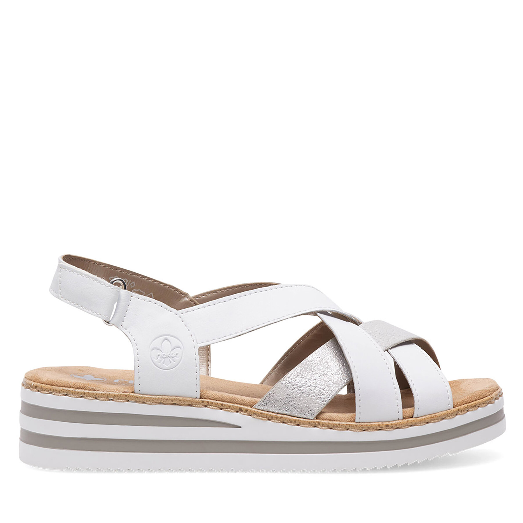Sandale Rieker V0279-80 Alb