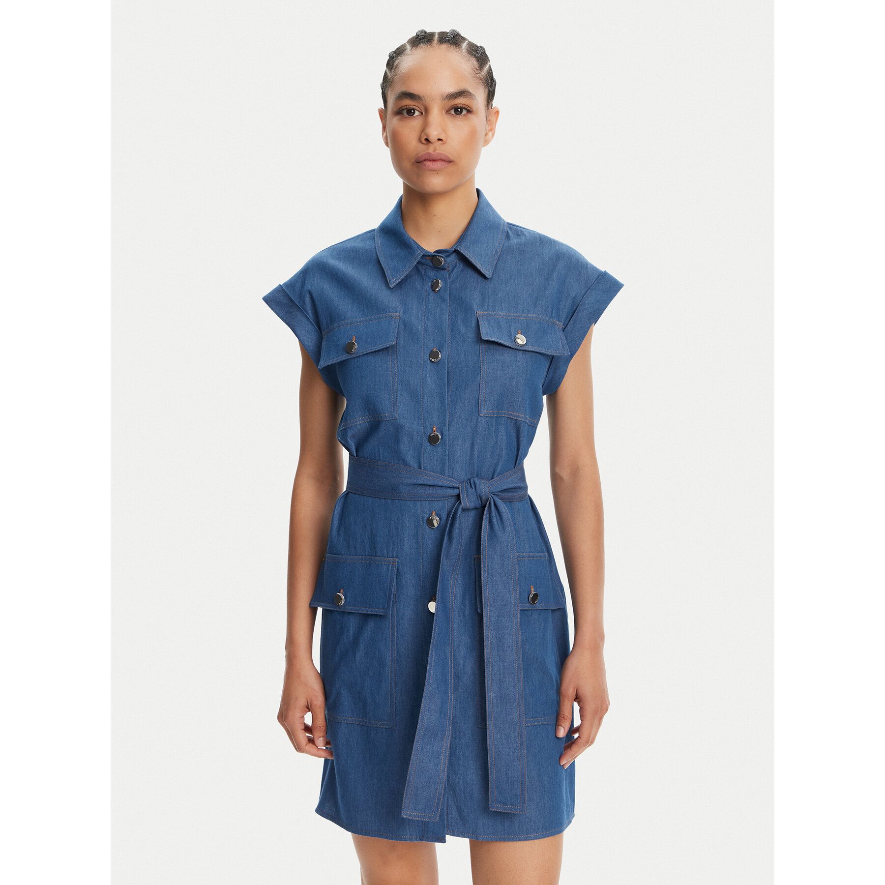 Liu Jo Jeanskleid WA5509 D4695 Blau Regular Fit
