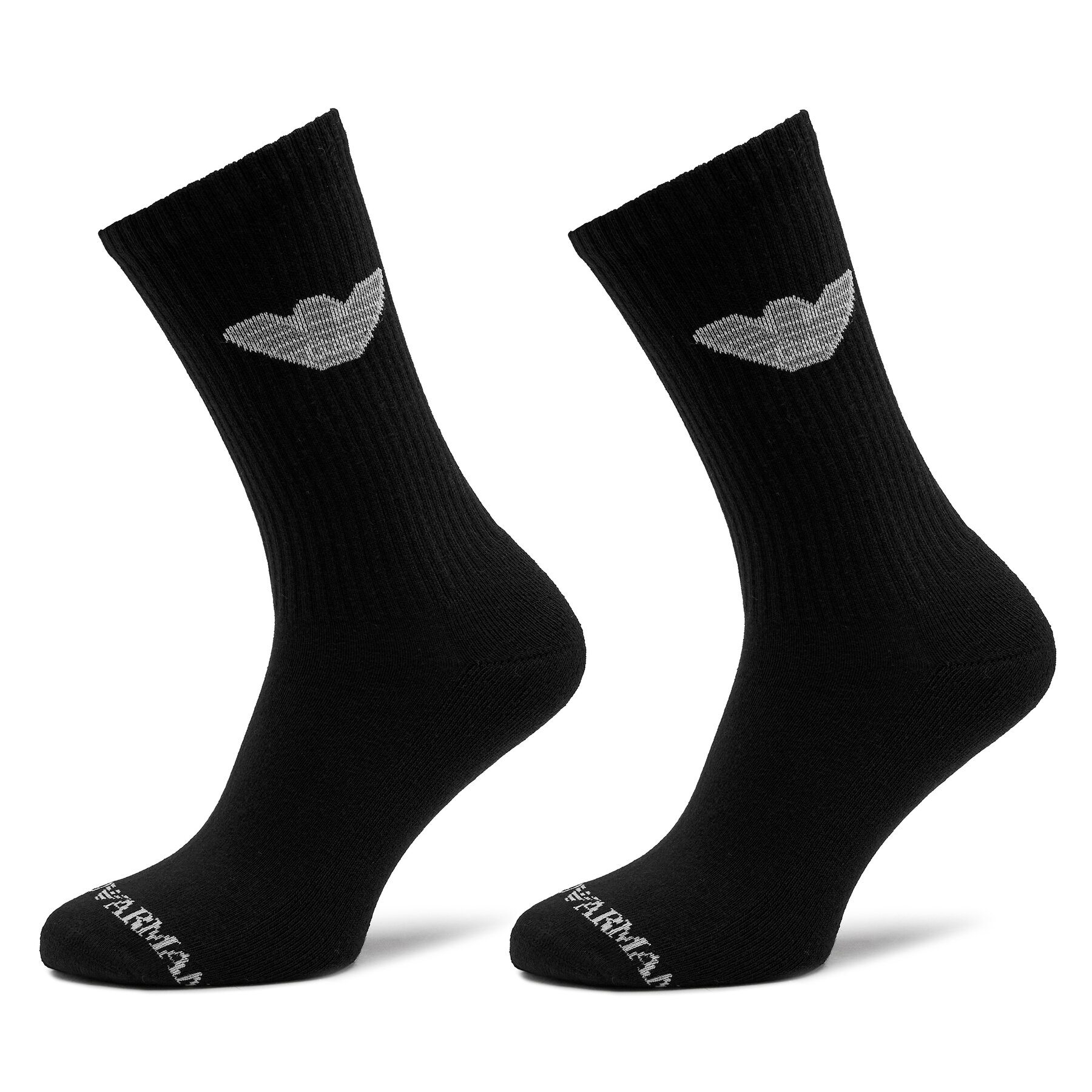 2 pares de calcetines altos para hombre Emporio Armani 303122 4R345 00020 Negro