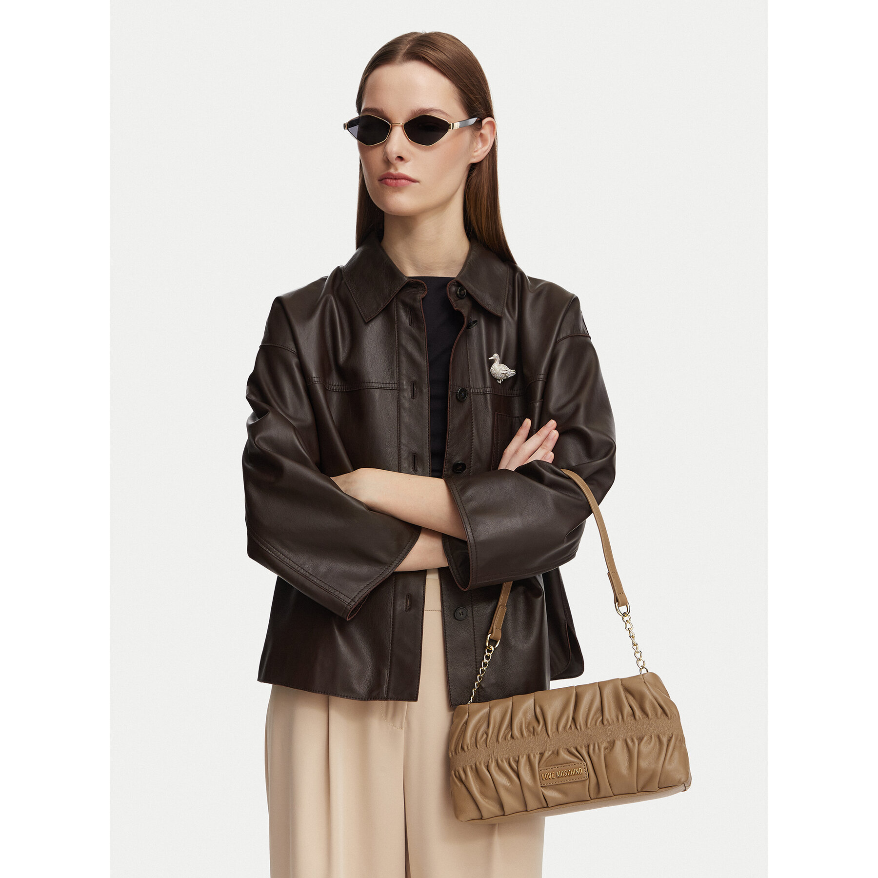 Geantă LOVE MOSCHINO JC4089PP1PLU0105 Bej