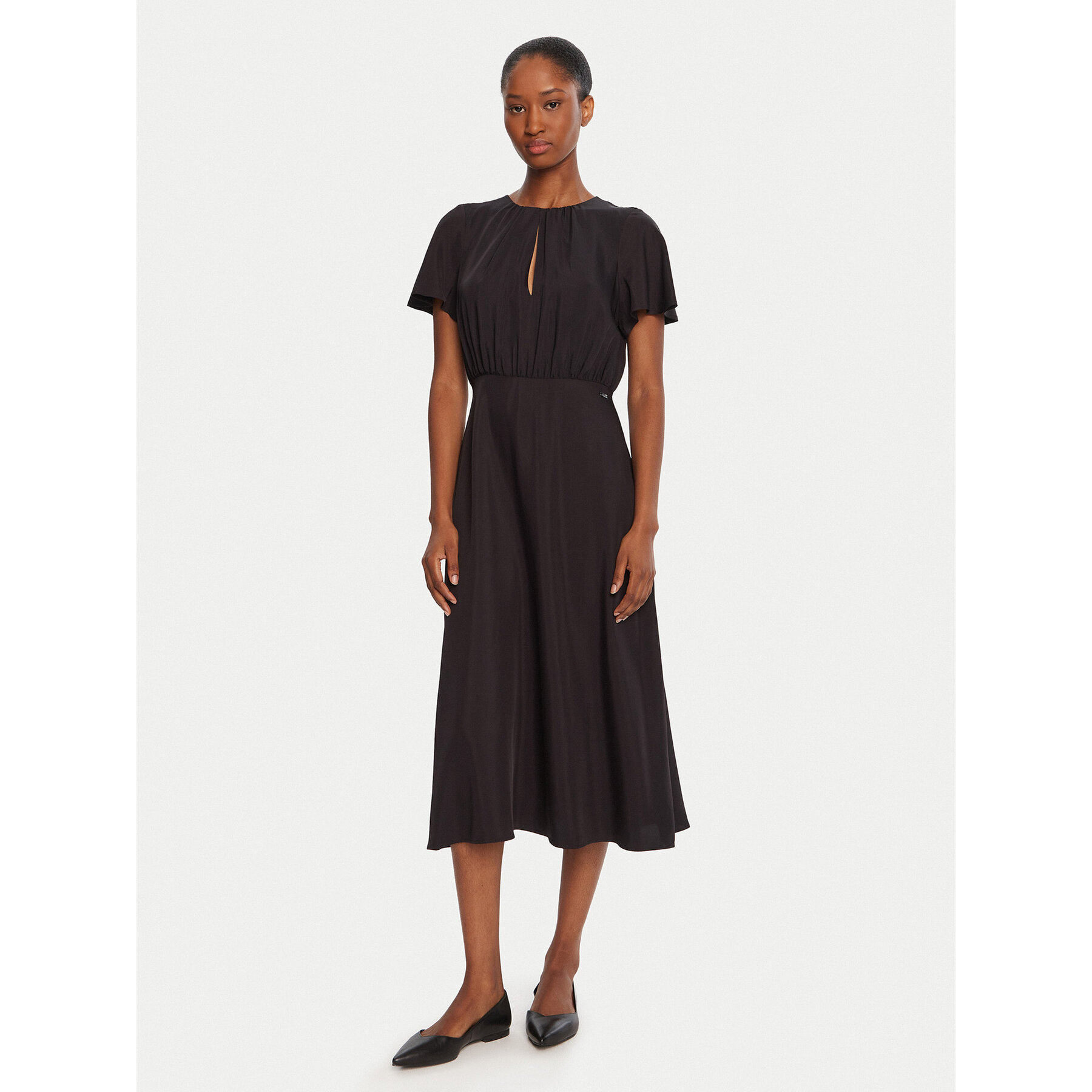 Armani Exchange Kleid für den Alltag XW001025 AF16122 UC001 Schwarz Regular Fit