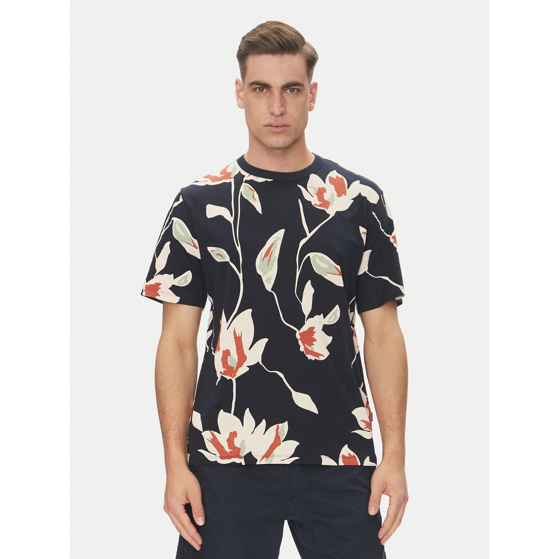 Jack & Jones T-Shirt Palermo 12279351 Σκούρο μπλε Regular Fit