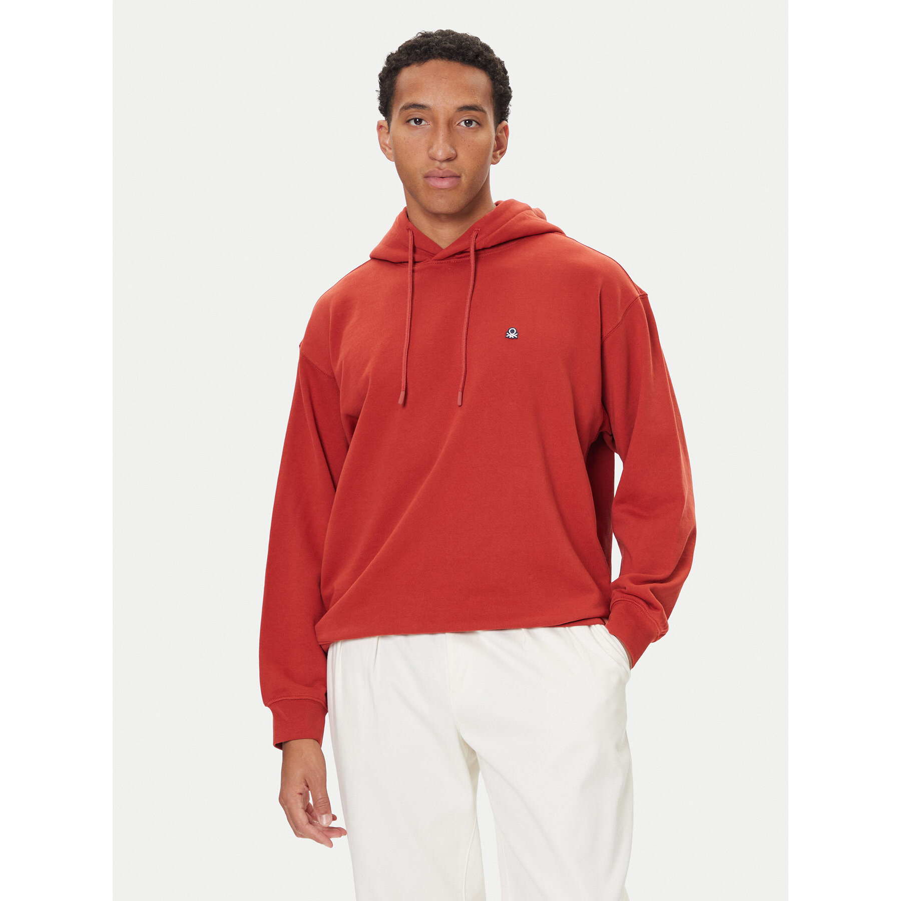 United Colors Of Benetton Sweatshirt 342ZU201K Dunkelrot Regular Fit