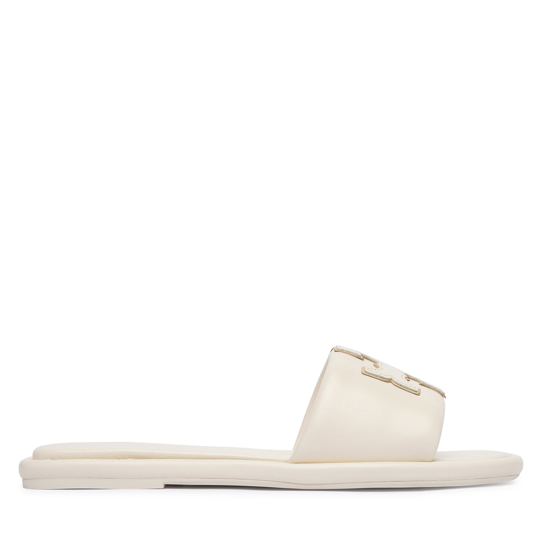Papucs Tory Burch Double T Sport 79985 Krém