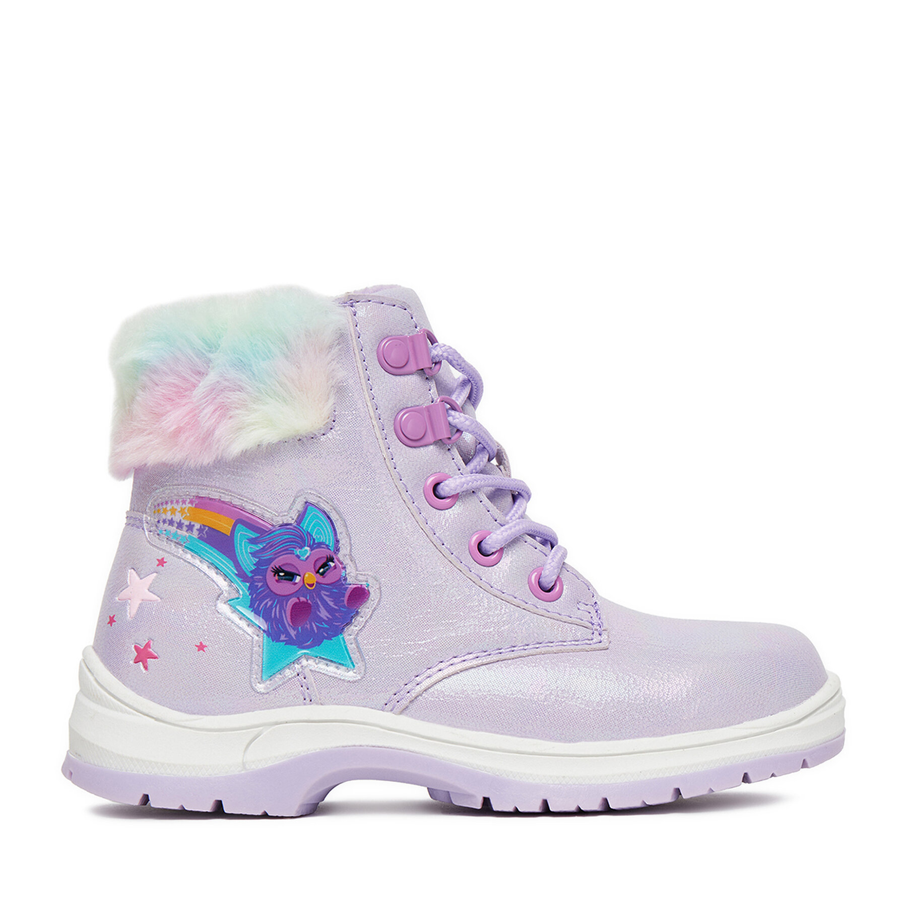 Šnurovacia obuv FURBY CEO-CP23-AW25-131FUR Fialová