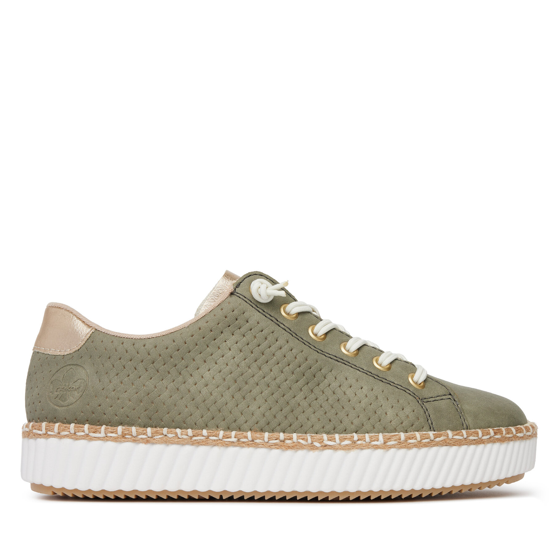 Sneakersy Rieker M2952-52 Kaki