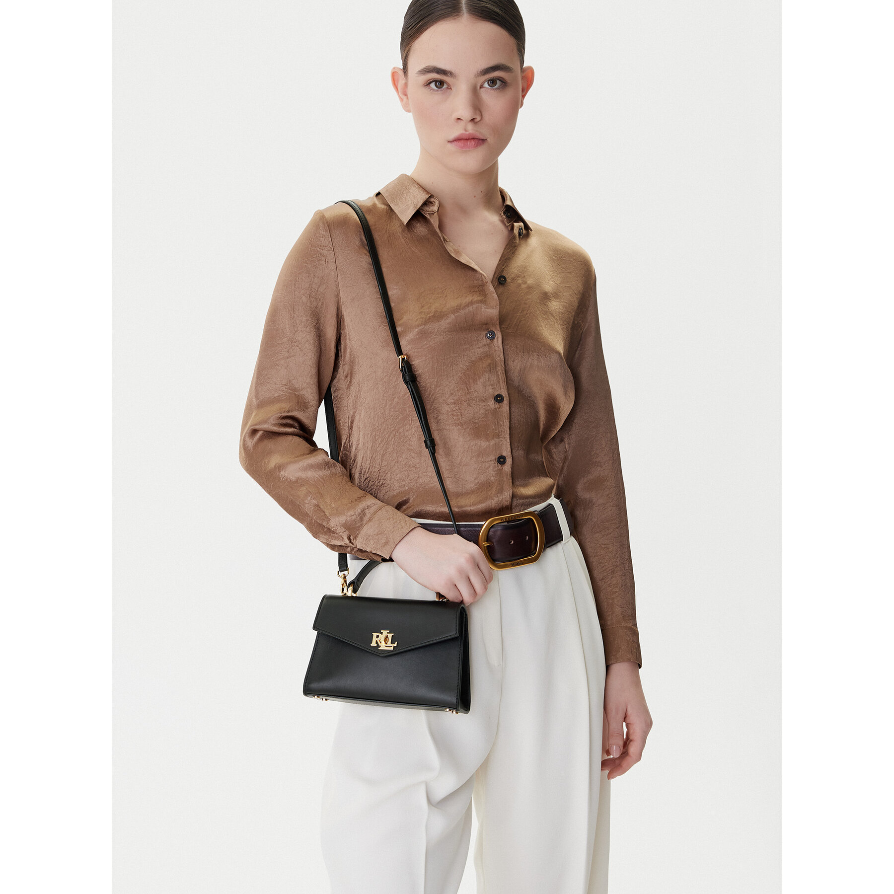 Τσάντα LAUREN RALPH LAUREN 431968761002 Μαύρο