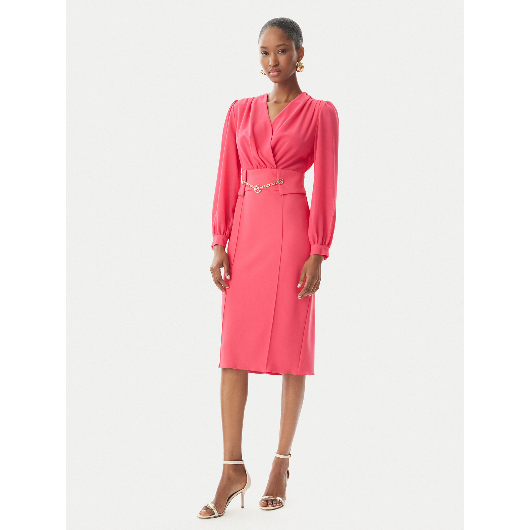 Rinascimento Coctailkleid CFC0123289003 Rosa Regular Fit