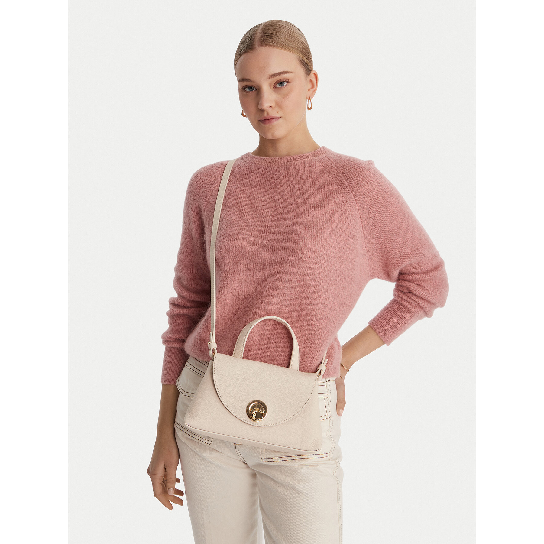 Geantă Coccinelle TOA Coccinellenikla E1 TOA 18 02 01 Écru