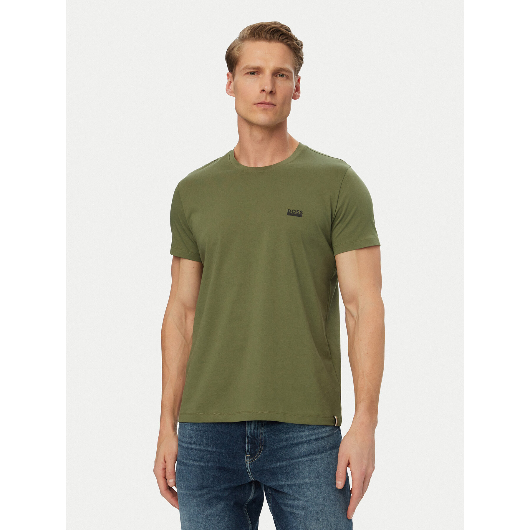 Boss T-Shirt 50531401 Dunkelgrün Regular Fit