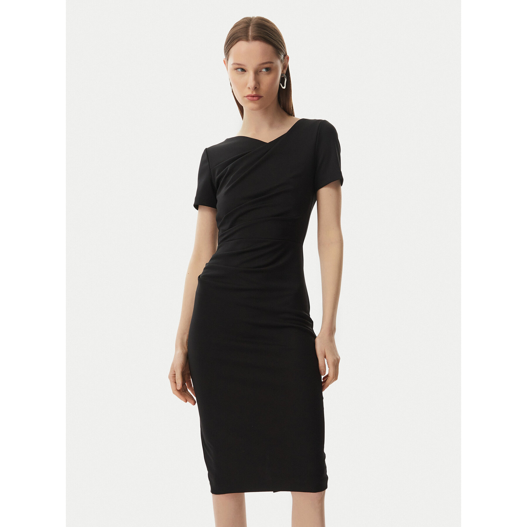 Rinascimento Coctailkleid CFC0129420003 Schwarz Slim Fit